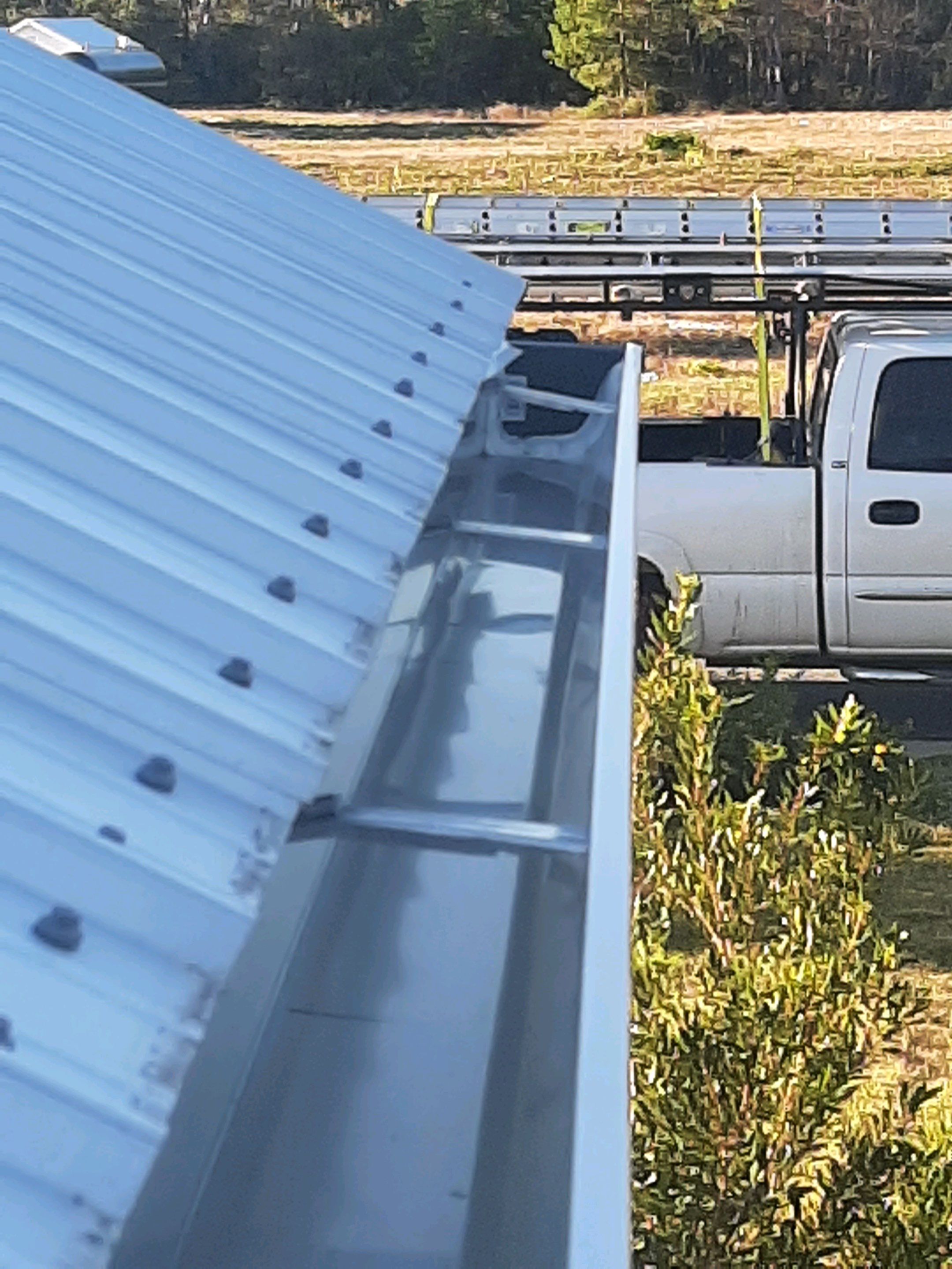 White K-Style Gutter Installation by Gutter Professors