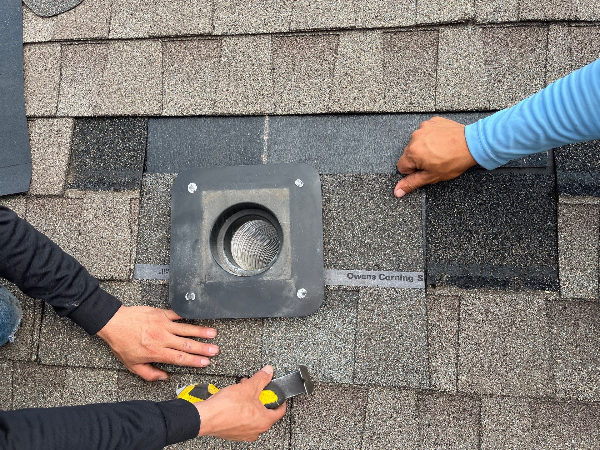 Hail Damage using Owen's Corning Duration (Lifetime) Shingles by Roof Repair Company