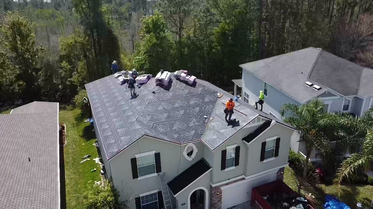 Residential Roofing Installation using Owens Corning TruDefinition Duration Shingles by Galaxy Builders, Inc.