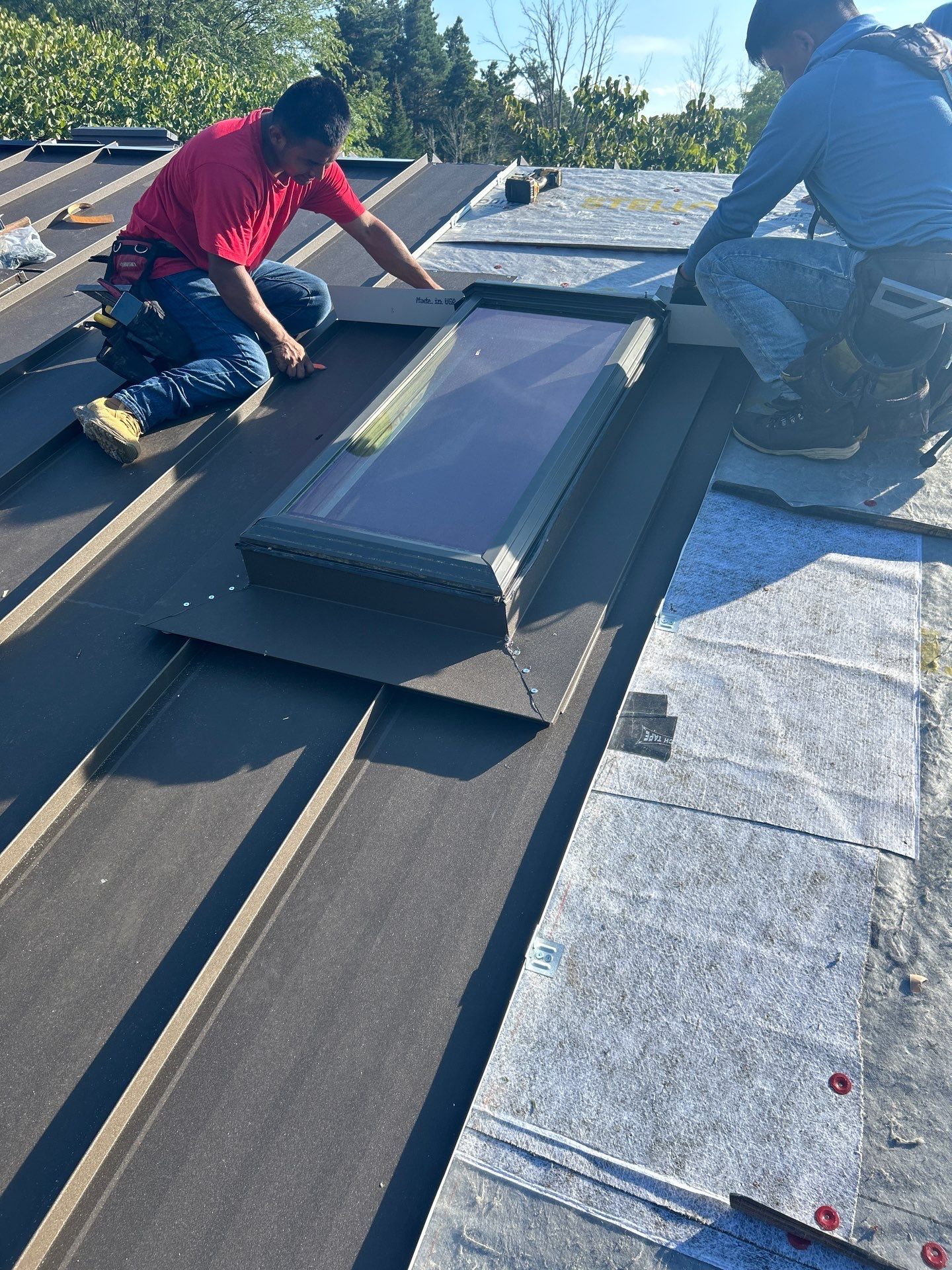 Textured Burnished slate standing seam by Stellar Roofing