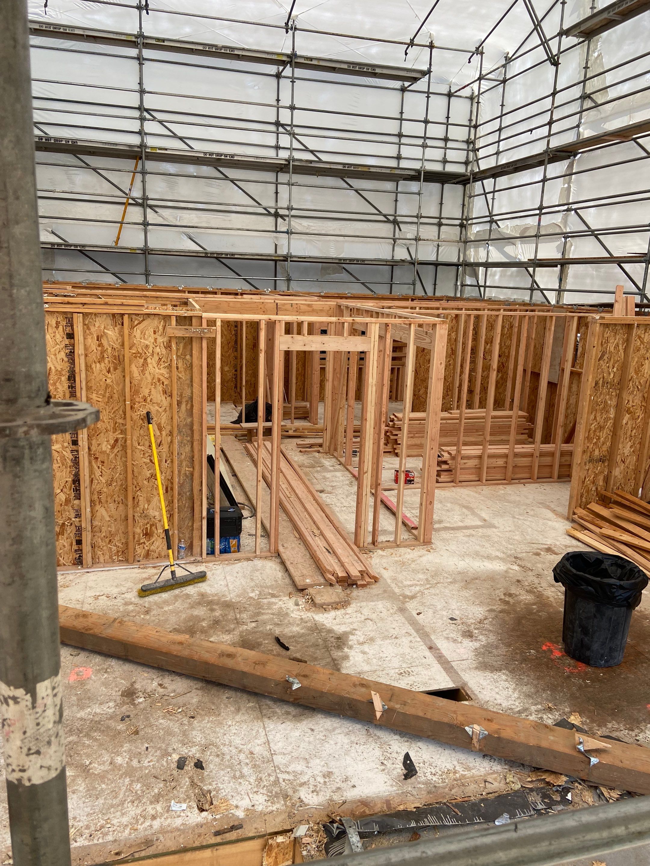 Roof tear-off and interior strip-out by Sledge Seattle