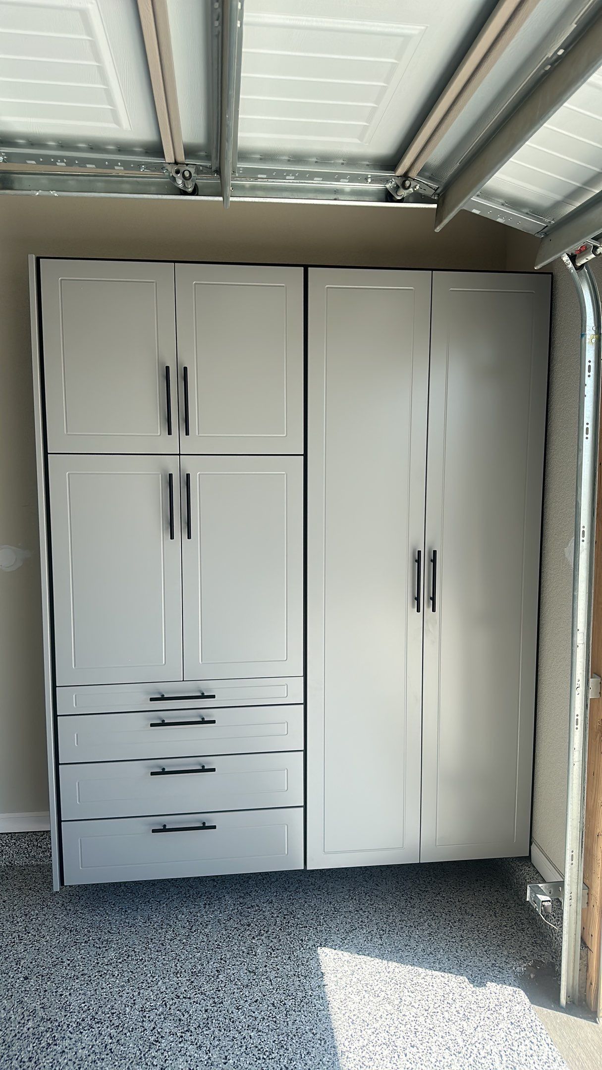 Mike T. changed the look of his garage with a Banner Garage Floor and Storage by Banner Garage