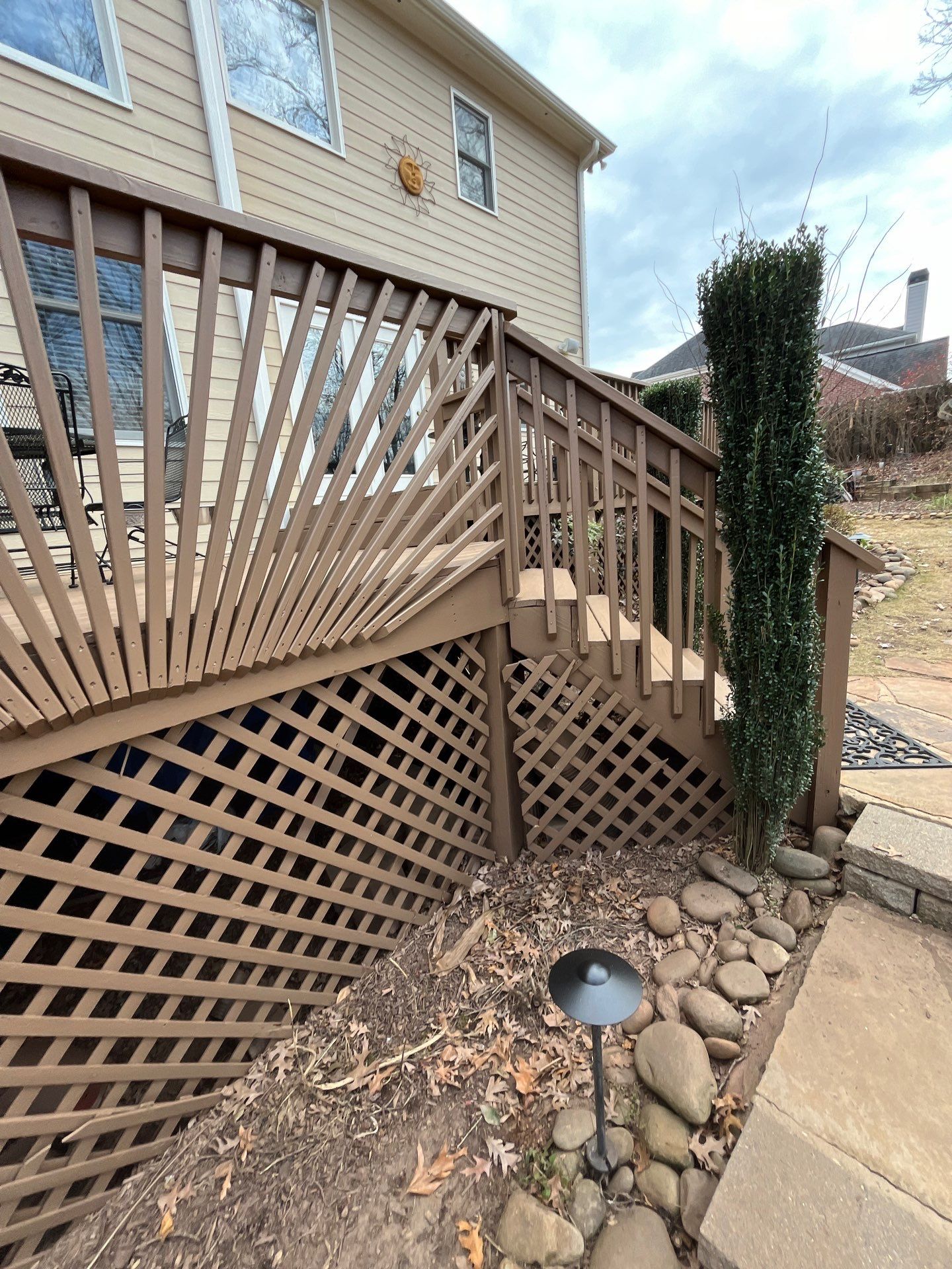 Exterior and Deck of home in Sugar Hill by Five Star Painting