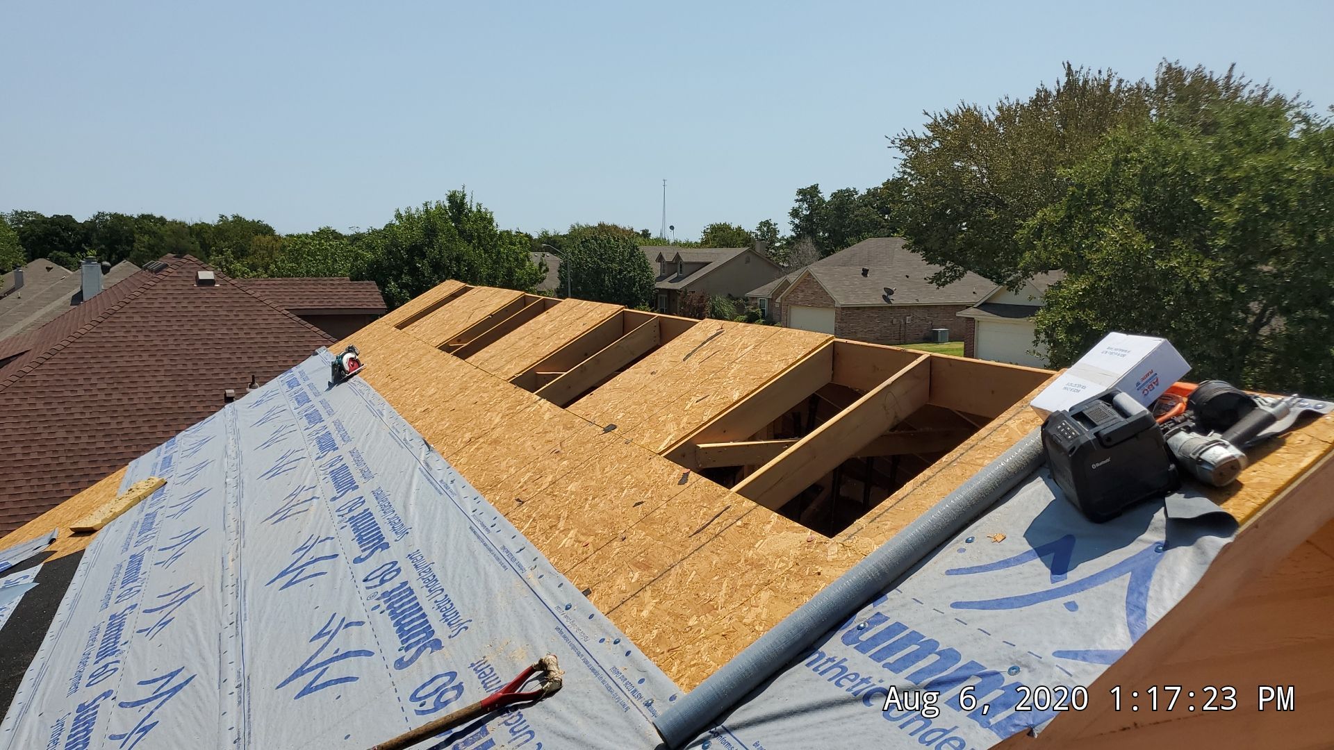 Residential Roofing Installation using ATLAS StormMaster Shake by Harvey Roofing & Construction