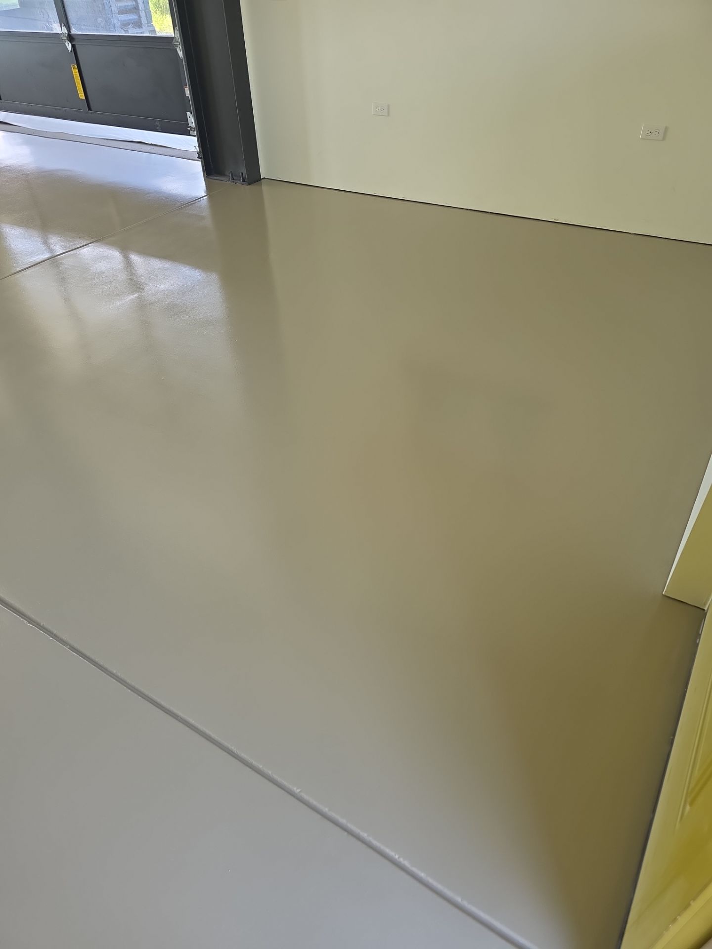 Interior Shop Epoxy Floor Coating with Moisture Barrier in Cambria by MGP Coatings