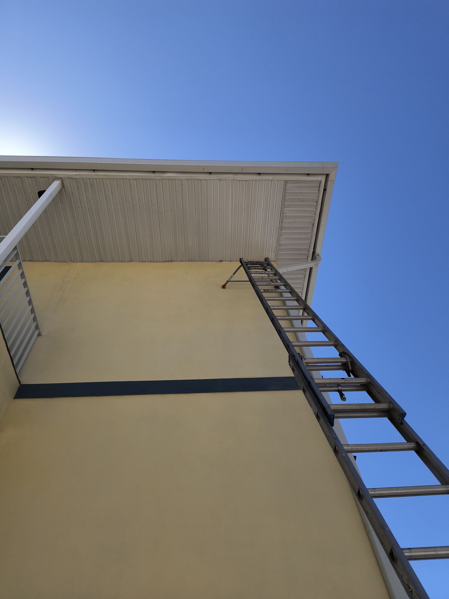 Soffit and Fascia Installation using White Soffit in Fort Myers FL by Gutter Professors