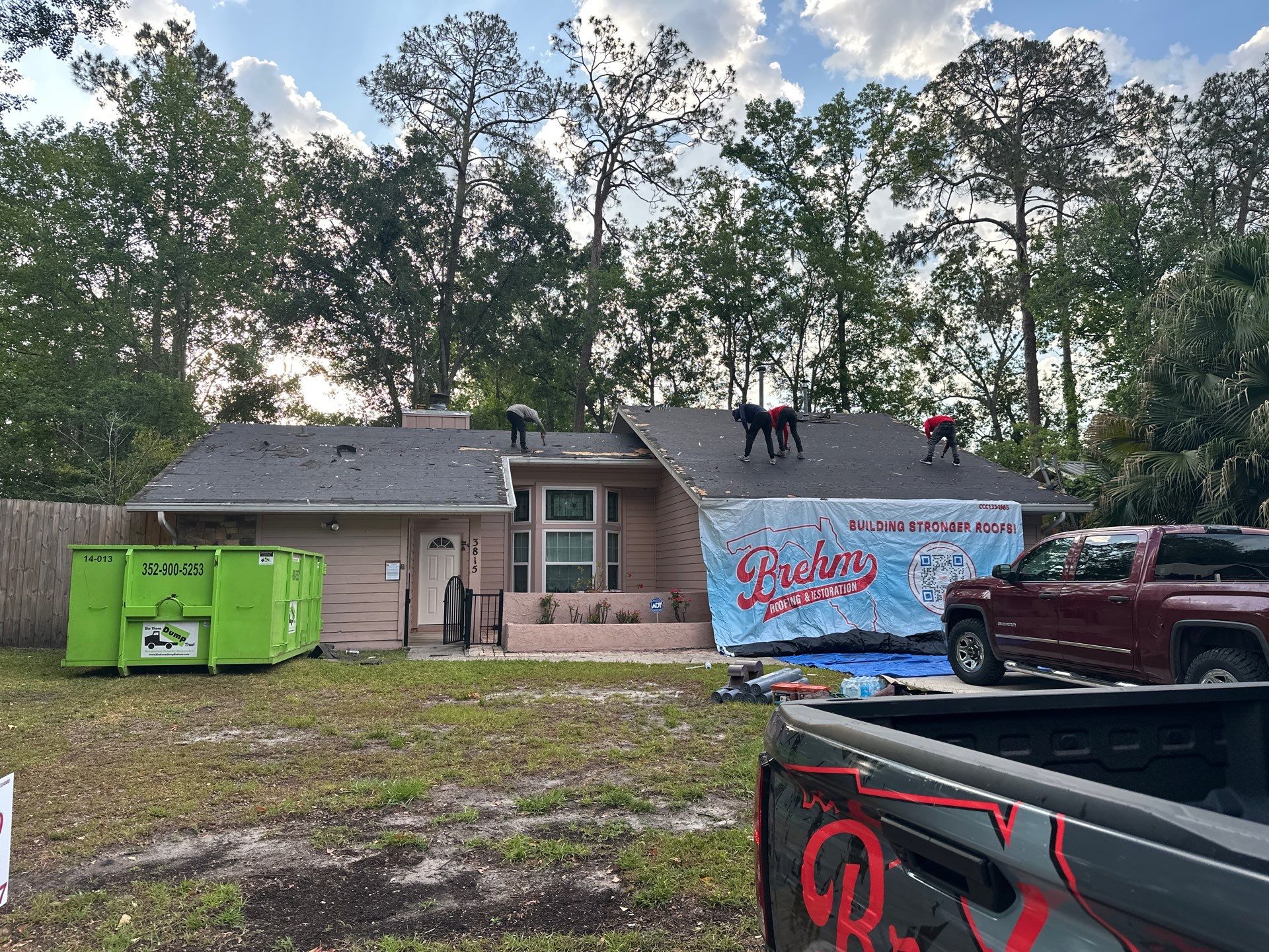 Reroof in Gainesville, Florida by Brehm Roofing