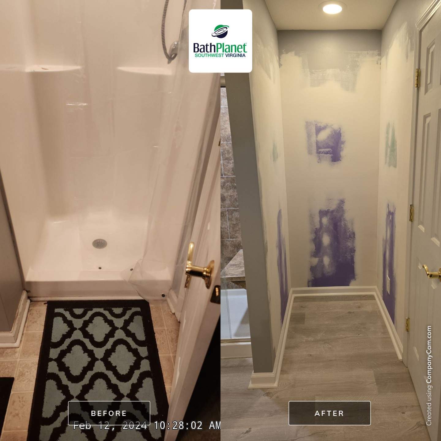 Tub to Shower w/ Drywall Work by BathPlanet SW Virginia