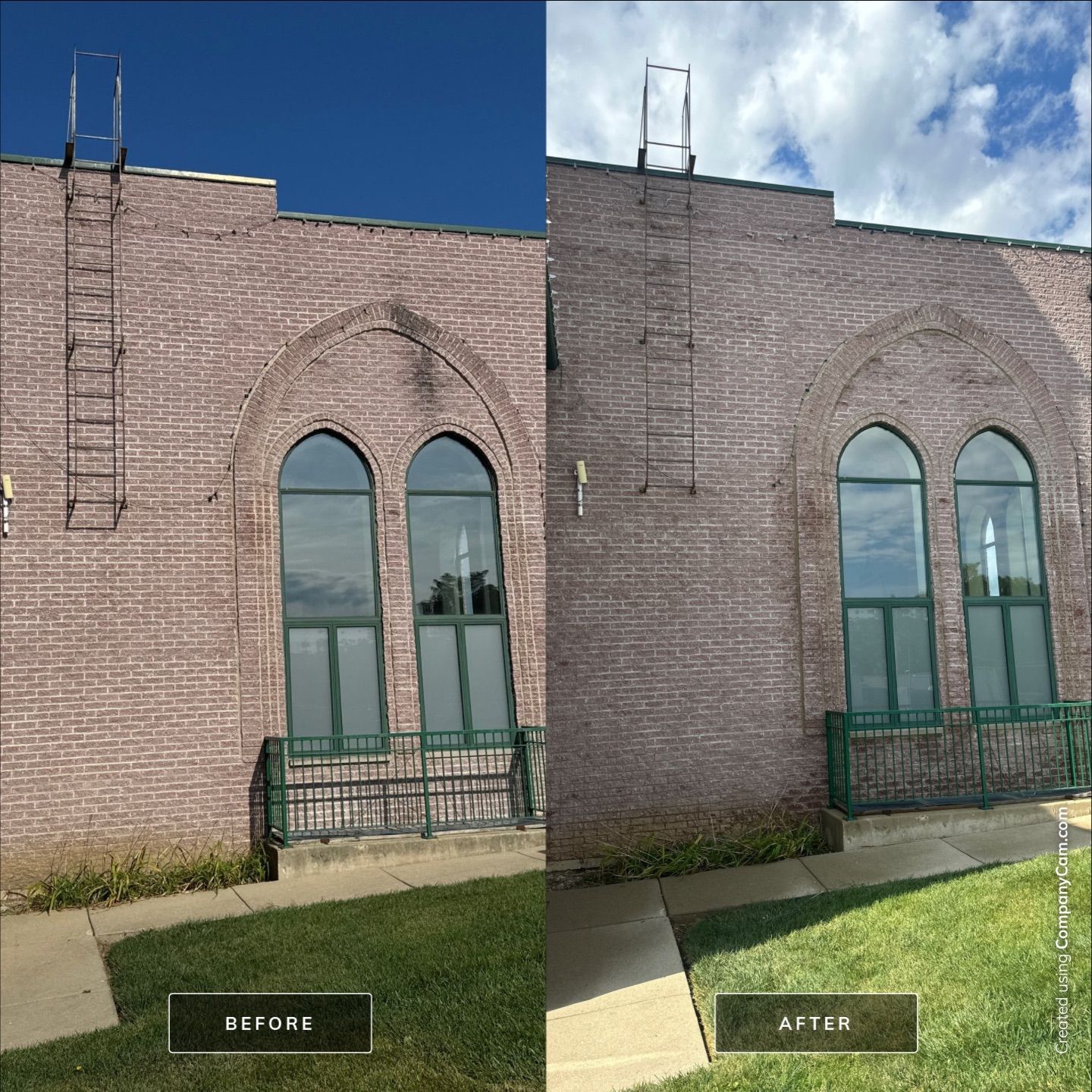 Commercial Exterior Building Wash  by Simmons Power & Soft Washing