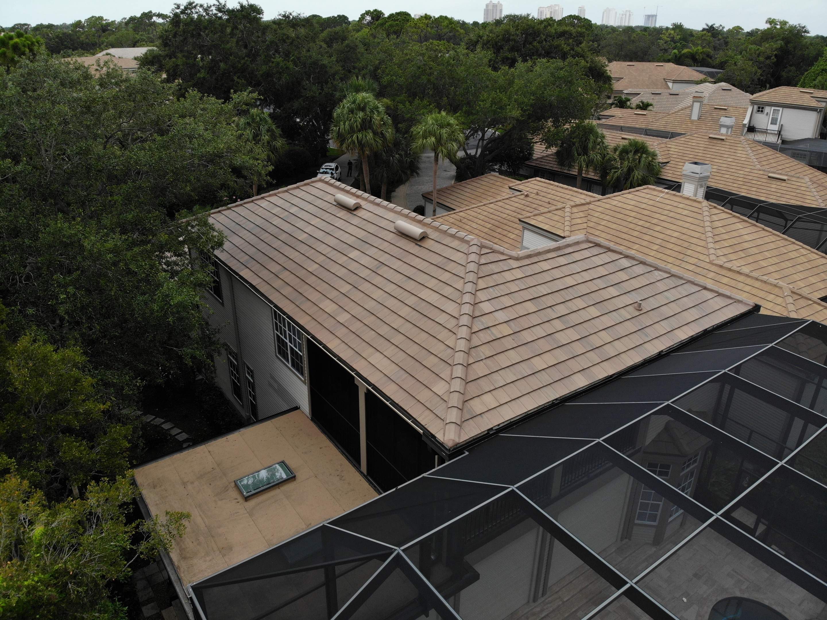 Residential Roofing Installation using Concrete Tile in Bonita Bay Community by International Roofing