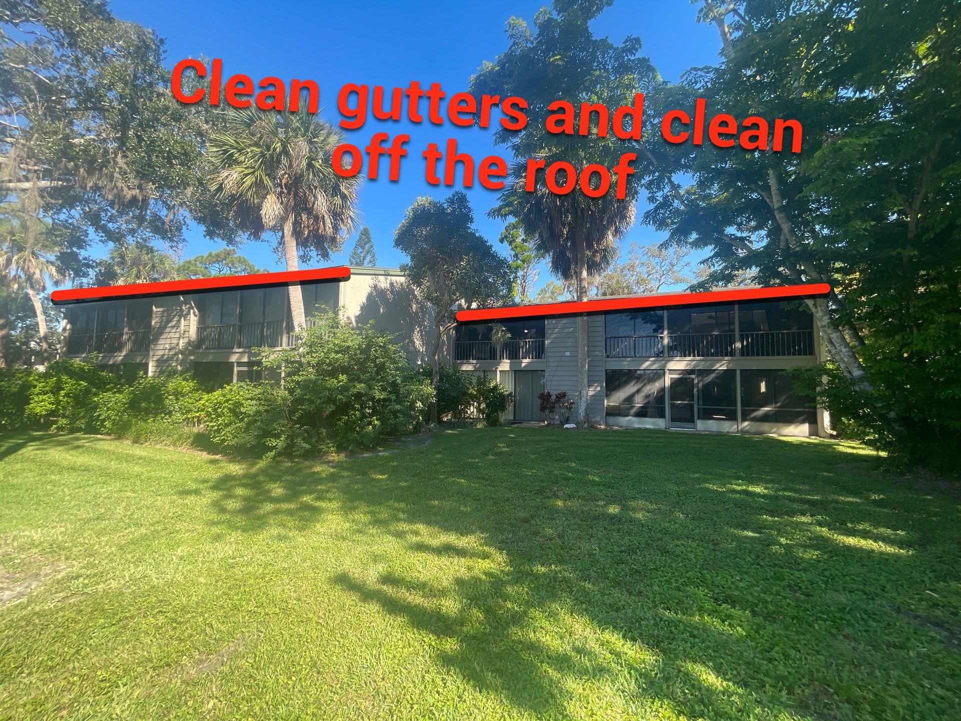 Clean Gutters and Roof in Sarasota FL by Gutter Professors