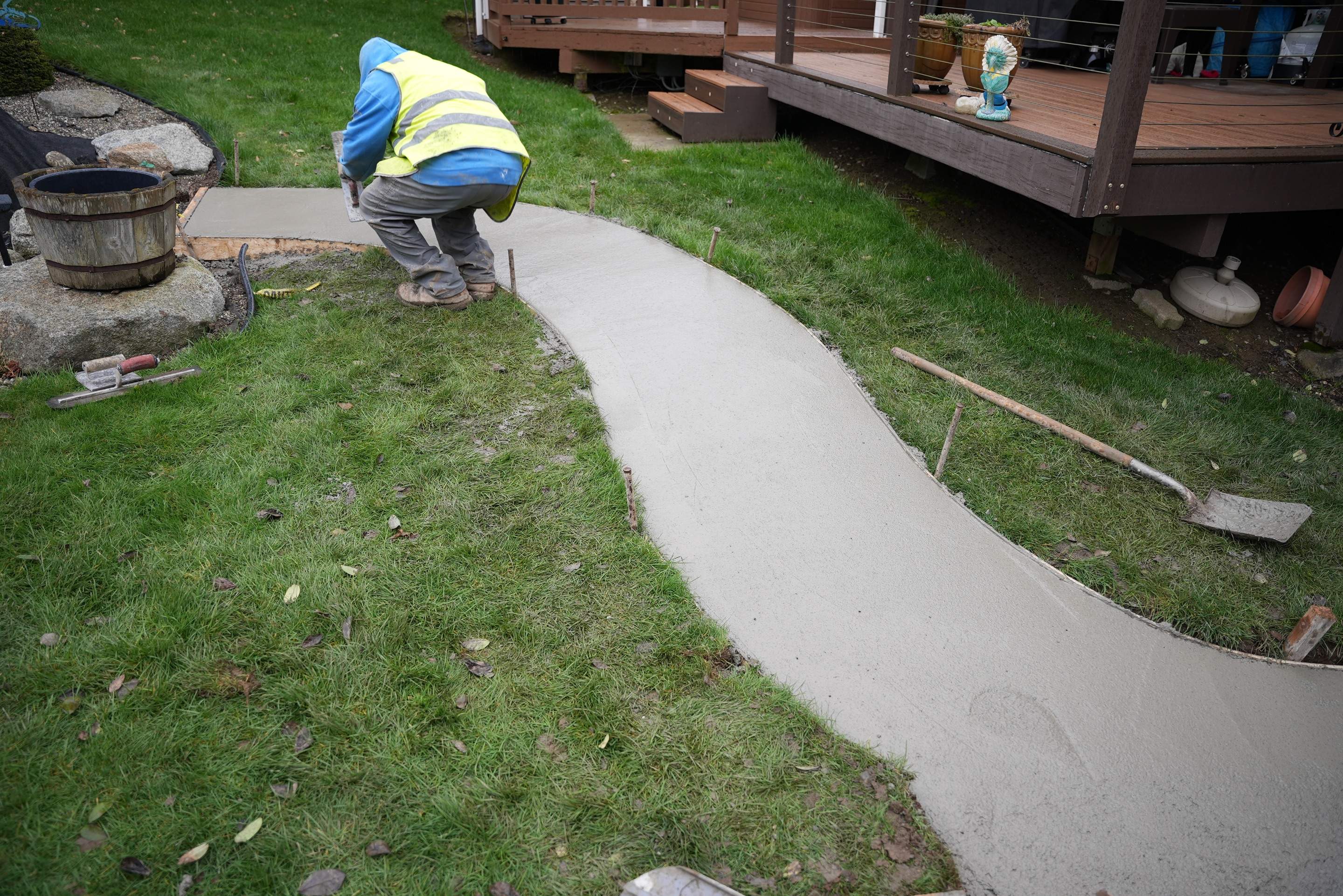 Wayne | Concrete patio & Walkway by Jireh Asphalt & Concrete Inc 