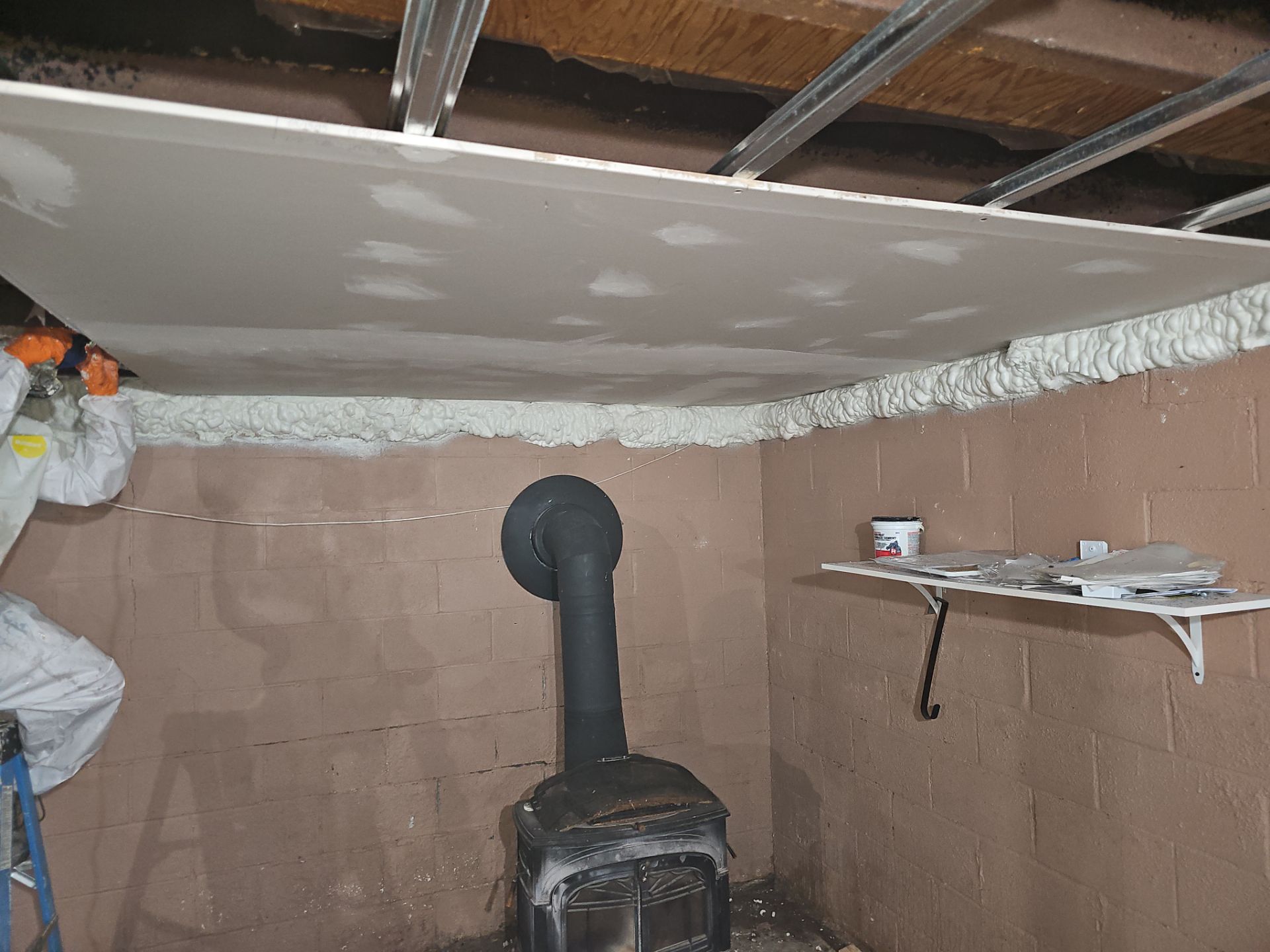 Attic Insulation using open cell spray foam by NYS Foam & Energy