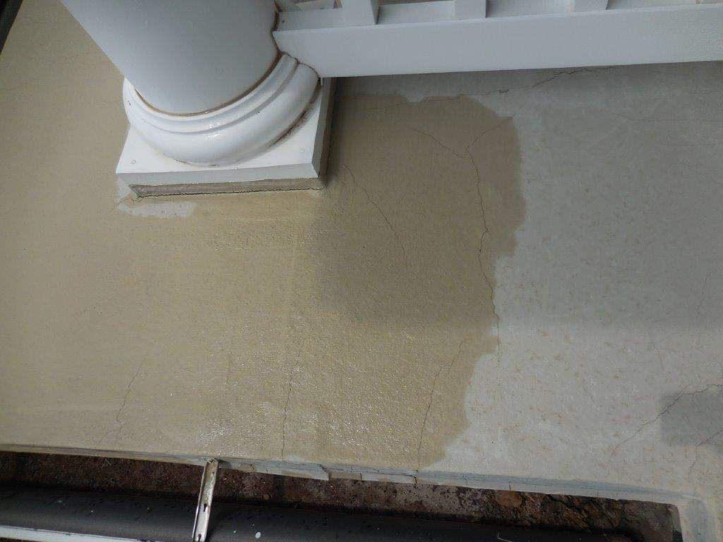 Sealant system over walk deck over house using Rubber coat and coatings by Straight Edge Roofing Inc