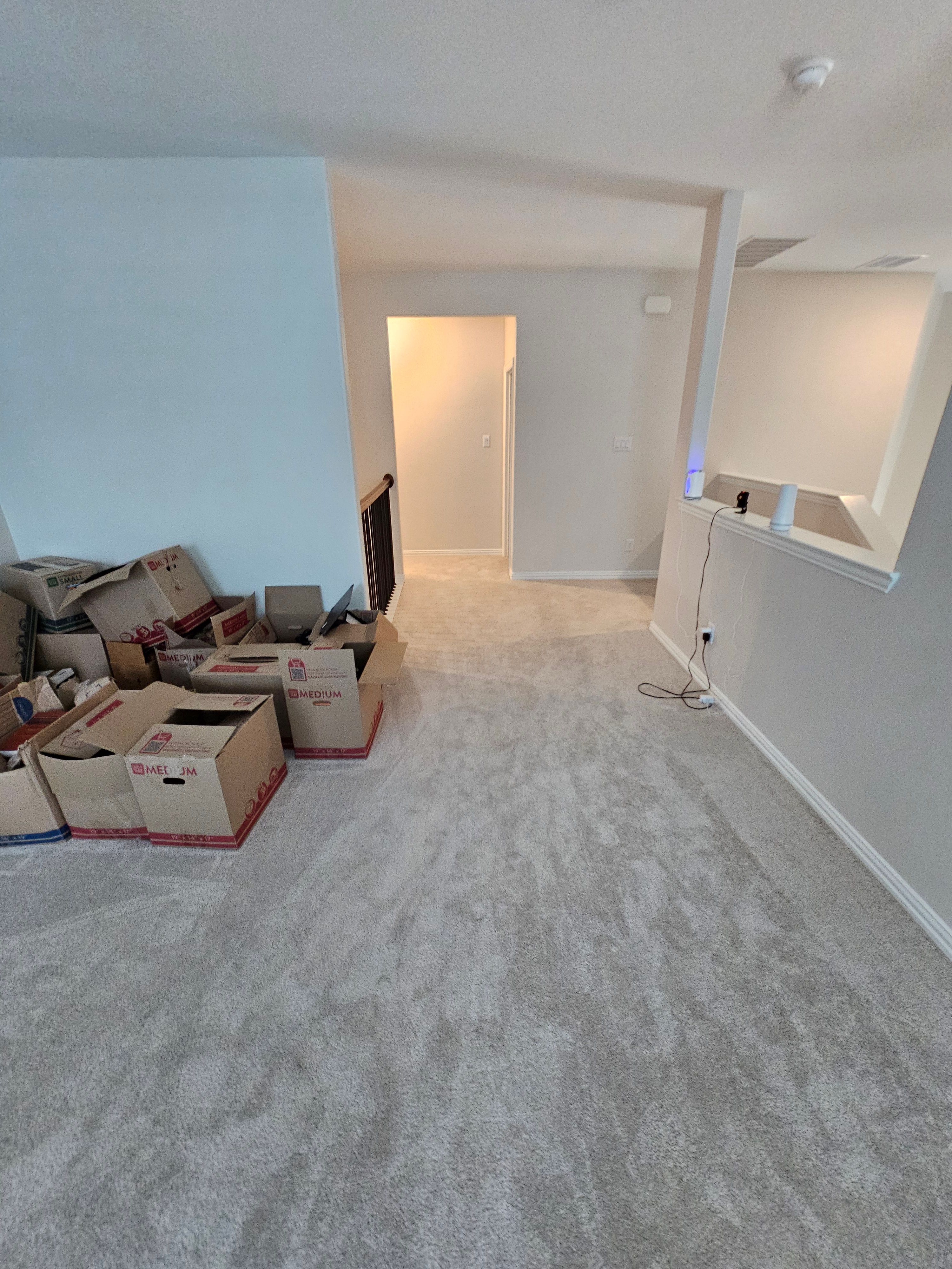 Carpet replacement with Tile and Red Oak Stairs by EL-GC LLC 