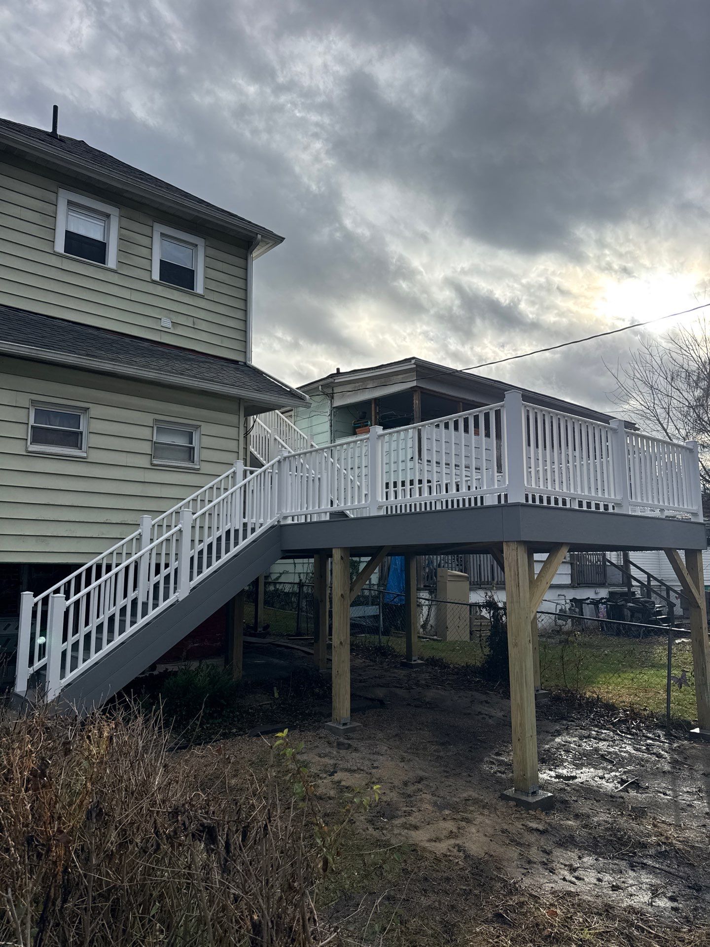 TimberTech Composite Deck and Vinyl Railing Replacement in Hinton by Walnut Hollow Decks & Outdoor Living