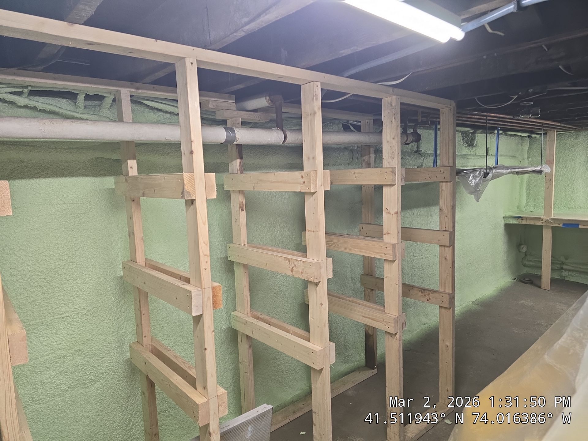 Attic Insulation using open cell spray foam by NYS Foam & Energy