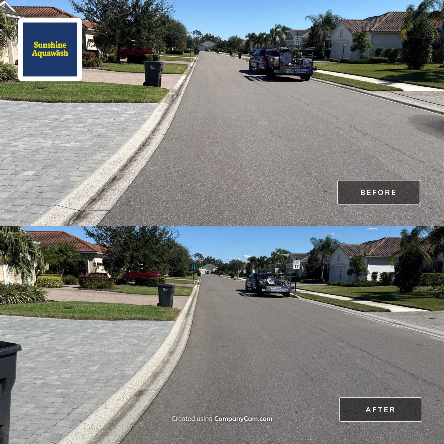 HOA Community Cleaning in River Wind | Sidewalk & Curb Pressure Washing in Bradenton, FL by Sunshine AquaWash