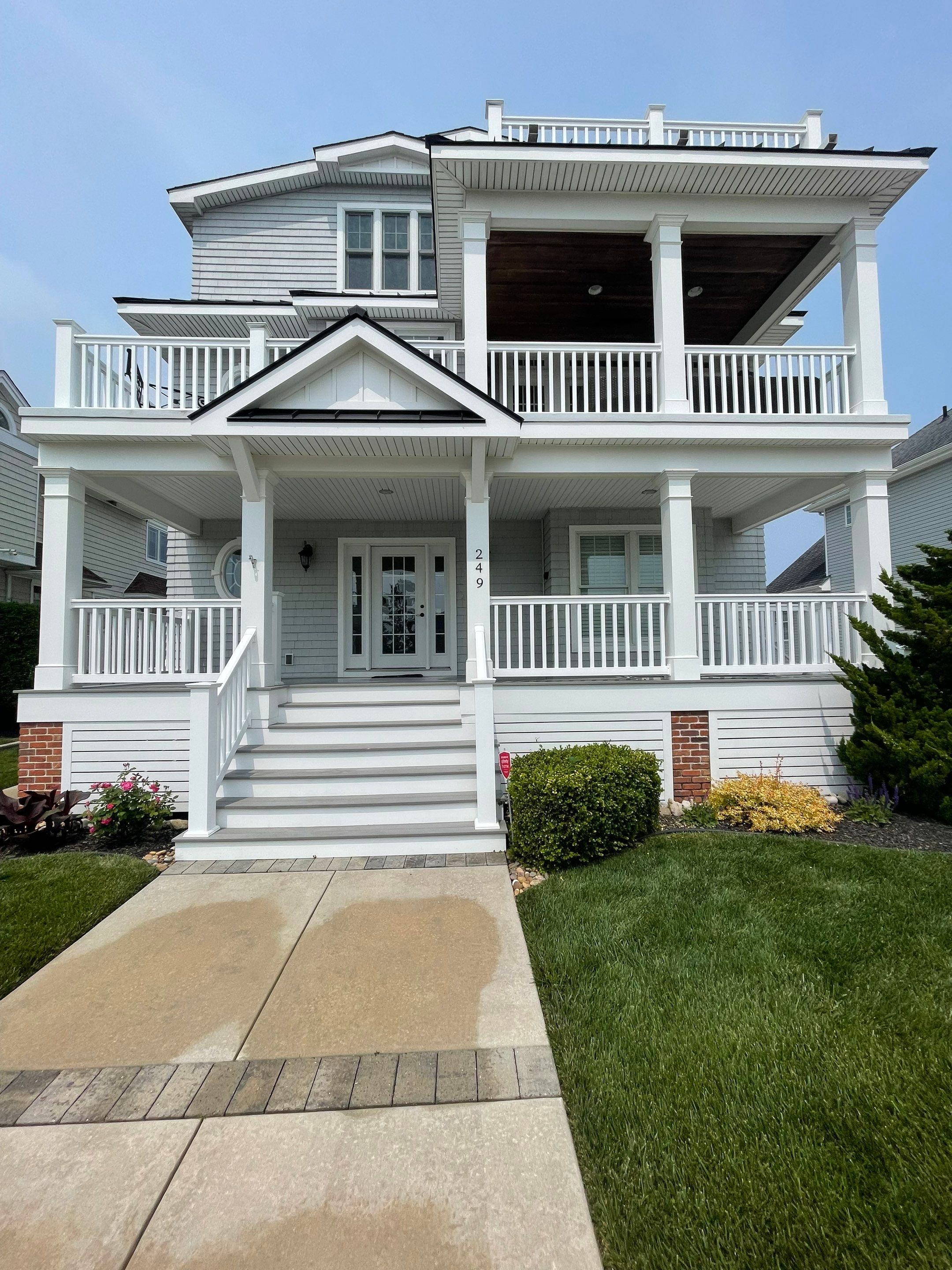 Pool Patio, Deck and railings, House Wash & concrete by SJ Exterior