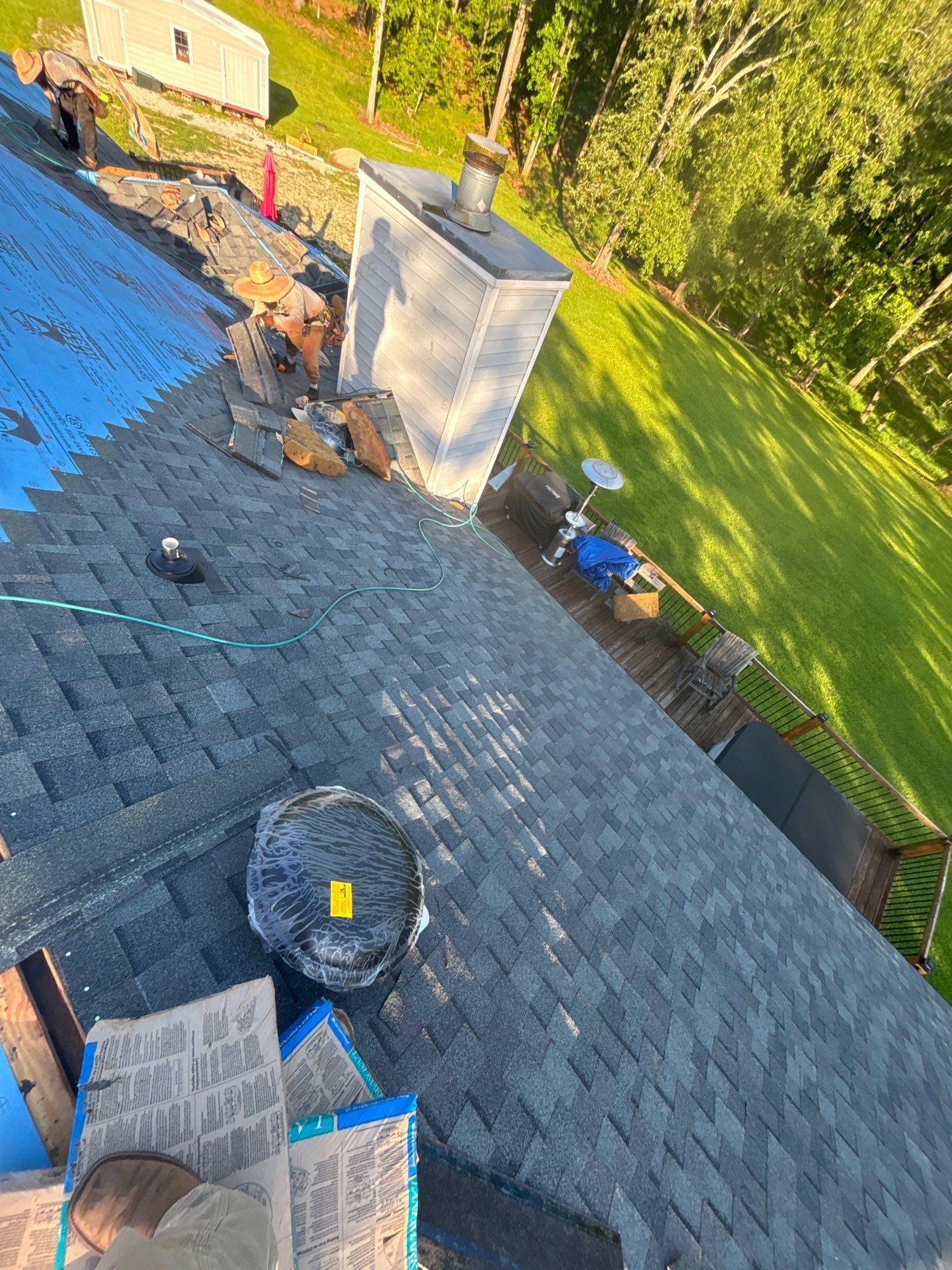 Asphalt Shingle Roof Replacement and Decking Repair in Edgefield by Roofers LLC