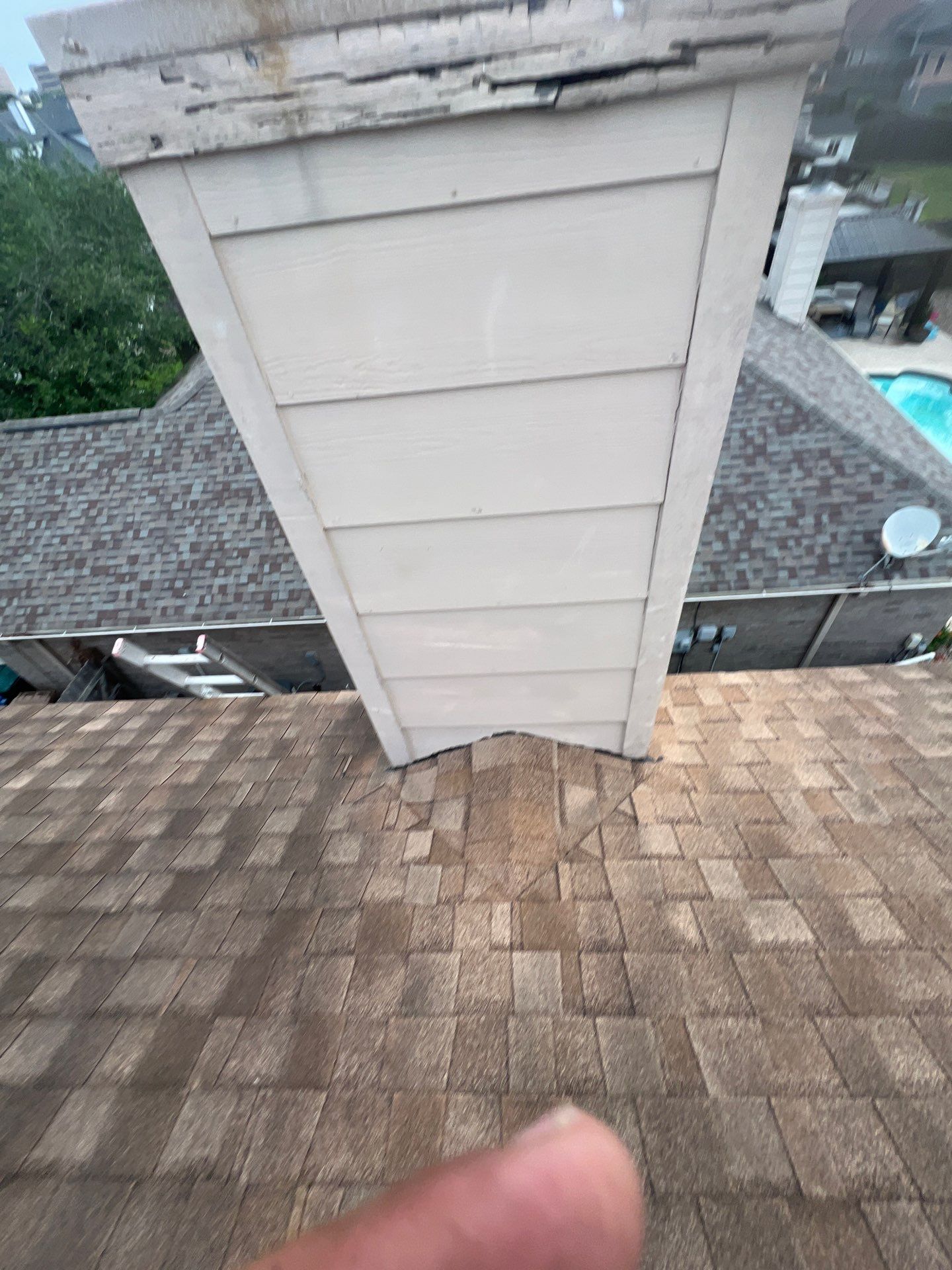 Chimney looks good but its BAD! by Bayfront Roofing and Construction