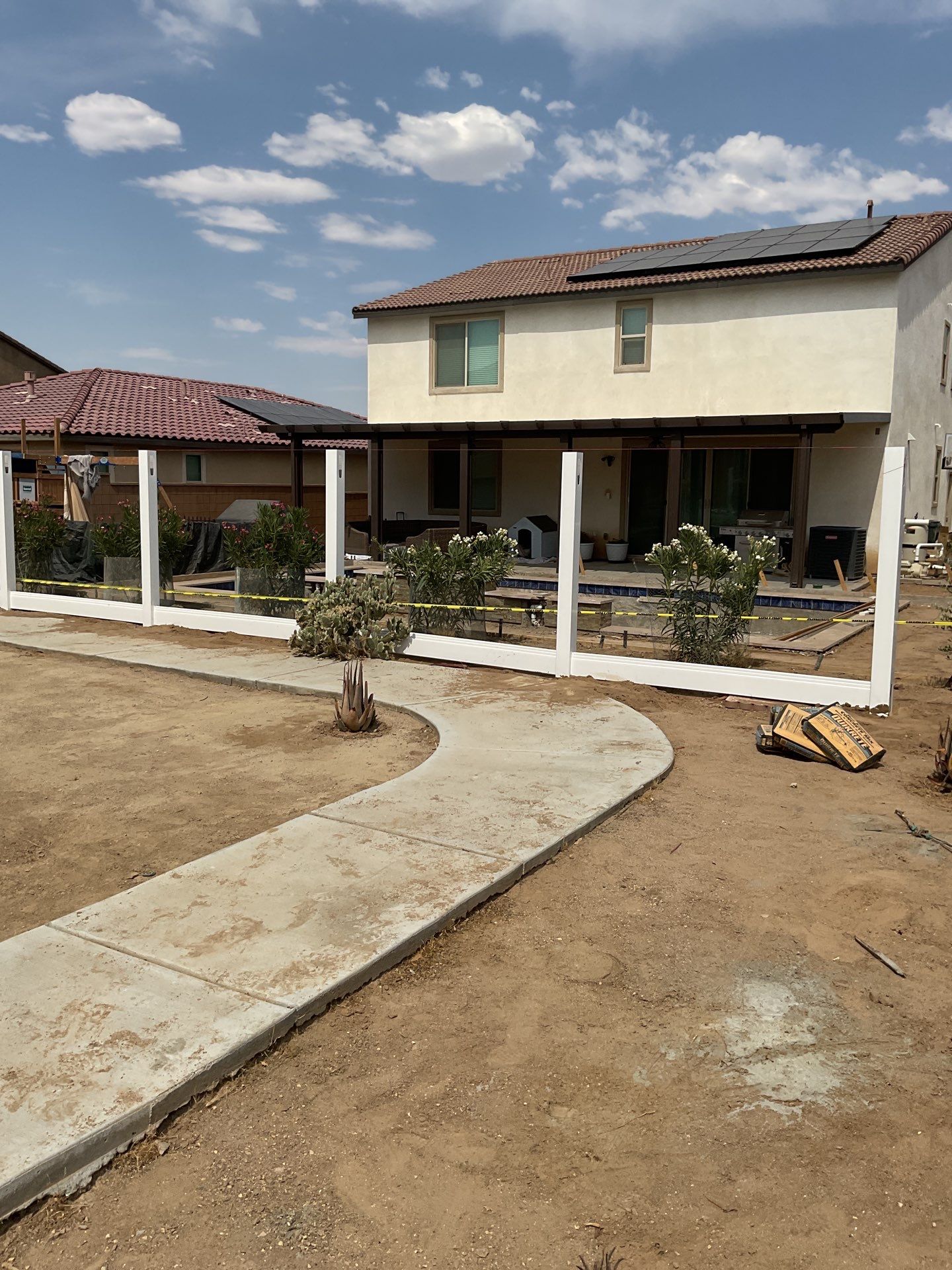 Fence Installation using Vinyl by Fence Guys Inc. 