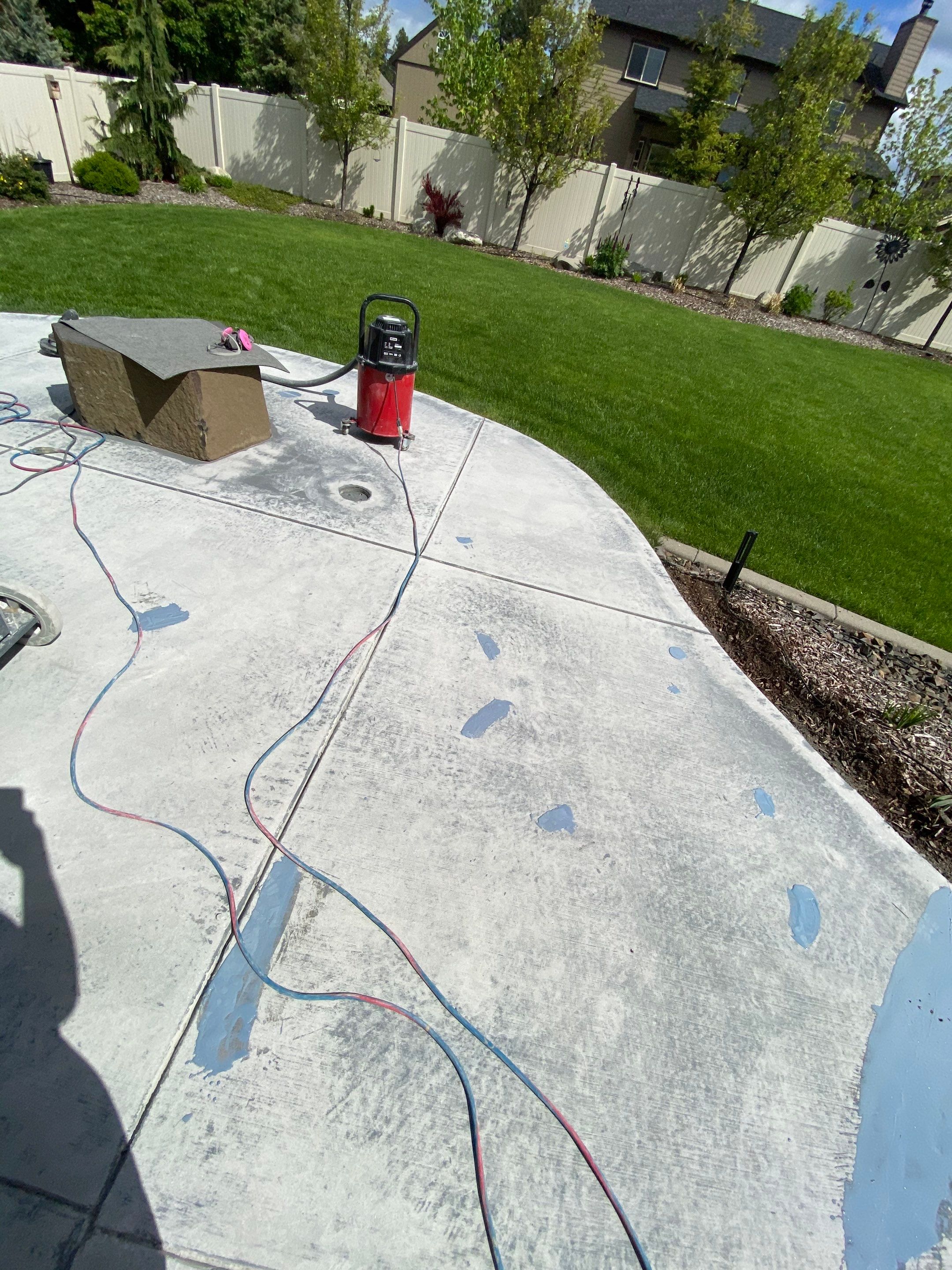 Patio and Walkway using Cordwood Colorway by Croc Coatings, LLC