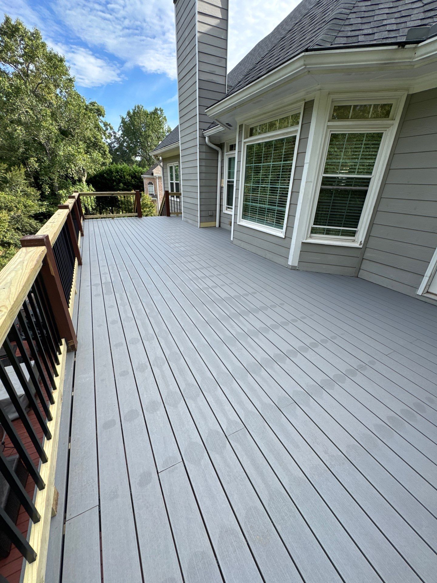 Multi-Level Composite Deck and Staircase Installation in Stonecrest by Swift Home Renovations
