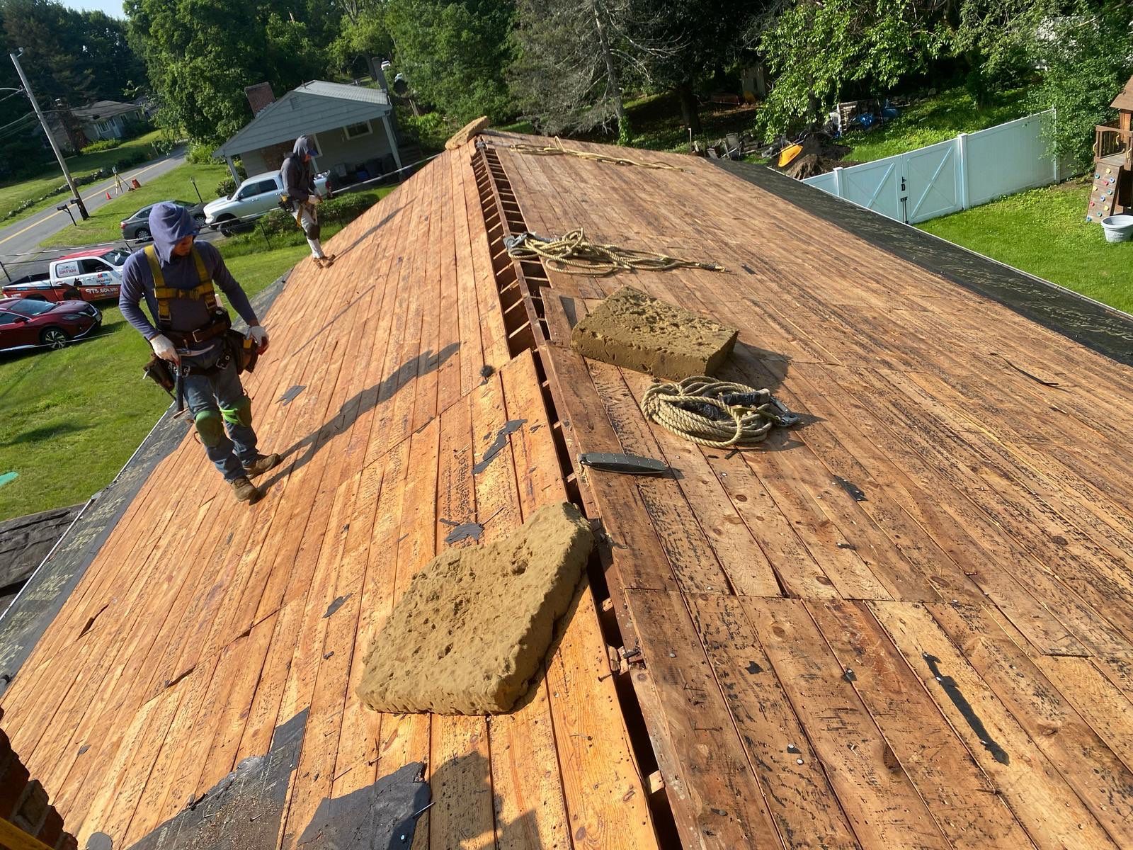 Full Roof Replacement & Chimney Repair – Onyx Black, MA by Mighty Dog Roofing of Greater Middlesex County