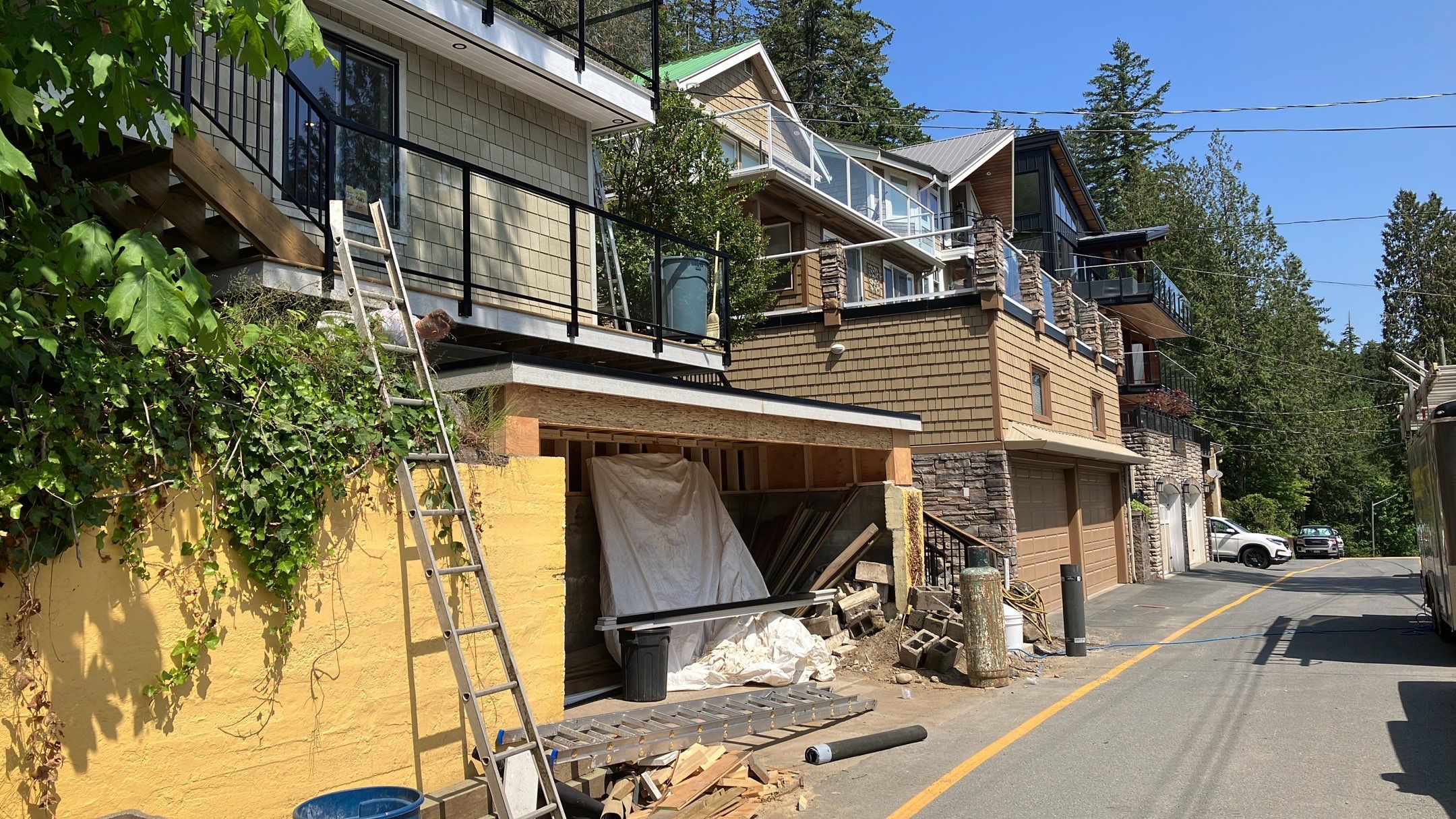 Small patio roof with 2ply sbs  by Top Notch Roofing Inc