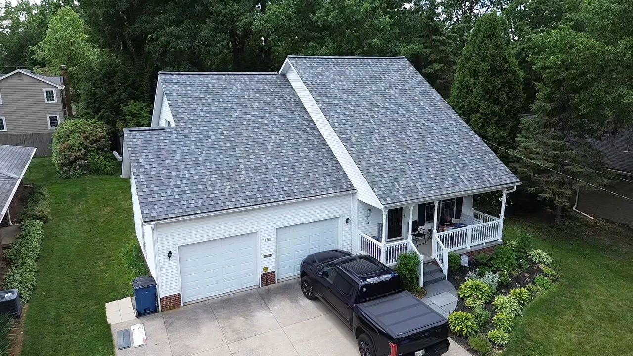 Atlas Pinnacle, Color, Coastal Granite, Drip Edge, Color, Black by Eagle Eye Roofing