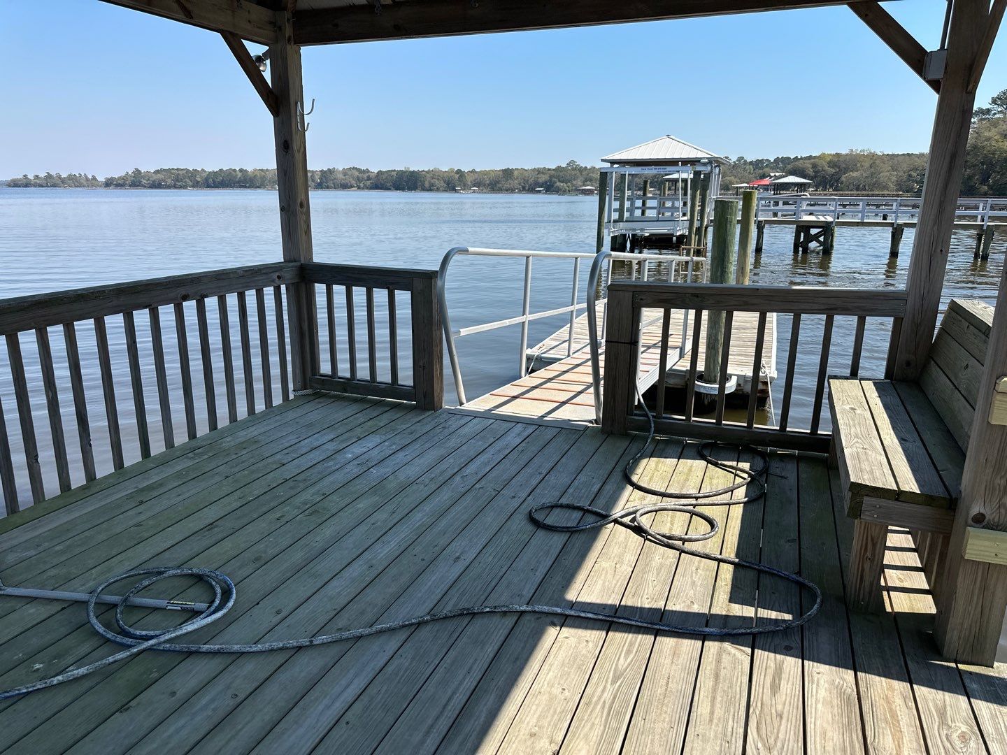 Dock using Wood Sealant by DuraSeal