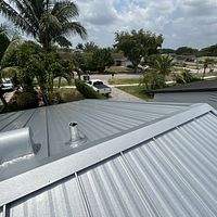 24ga 1.5" Mechanical Seam Mill Finish  by Total Roofing System The Metal Roof Experts