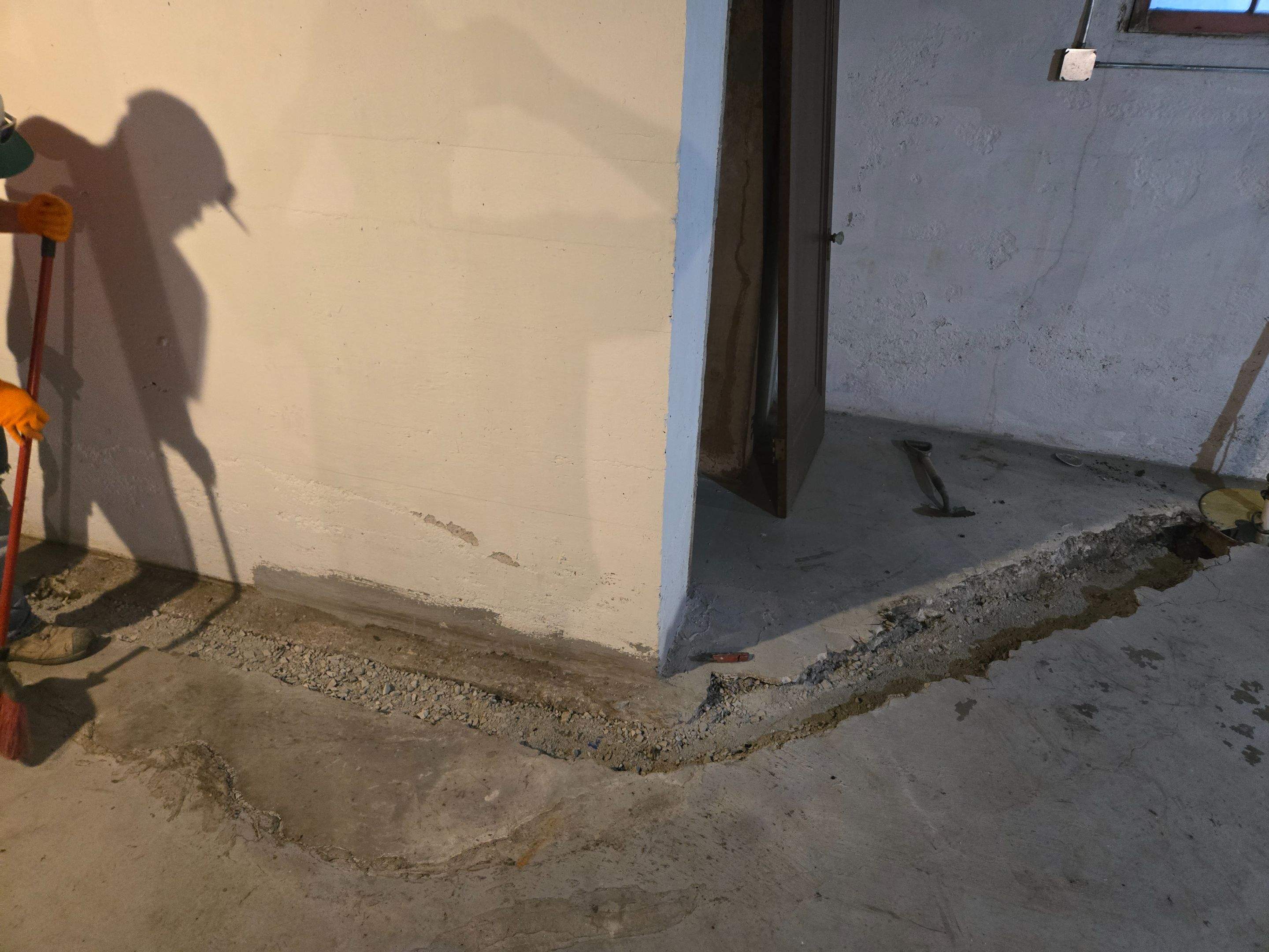 Drain Tile In-Floor Installation by Allied Water Services