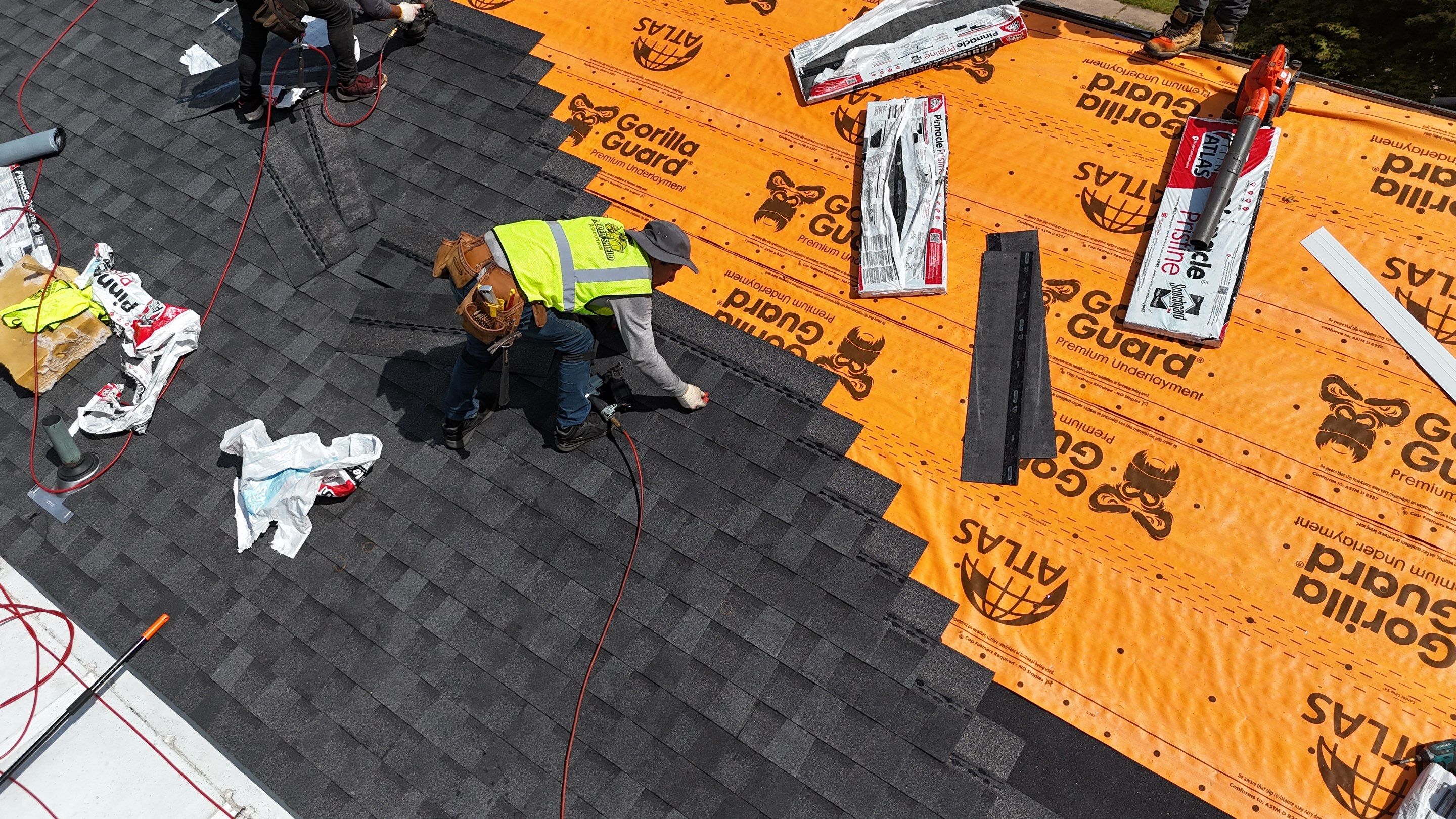 Project in East Hartford by Golden Shield Roofing