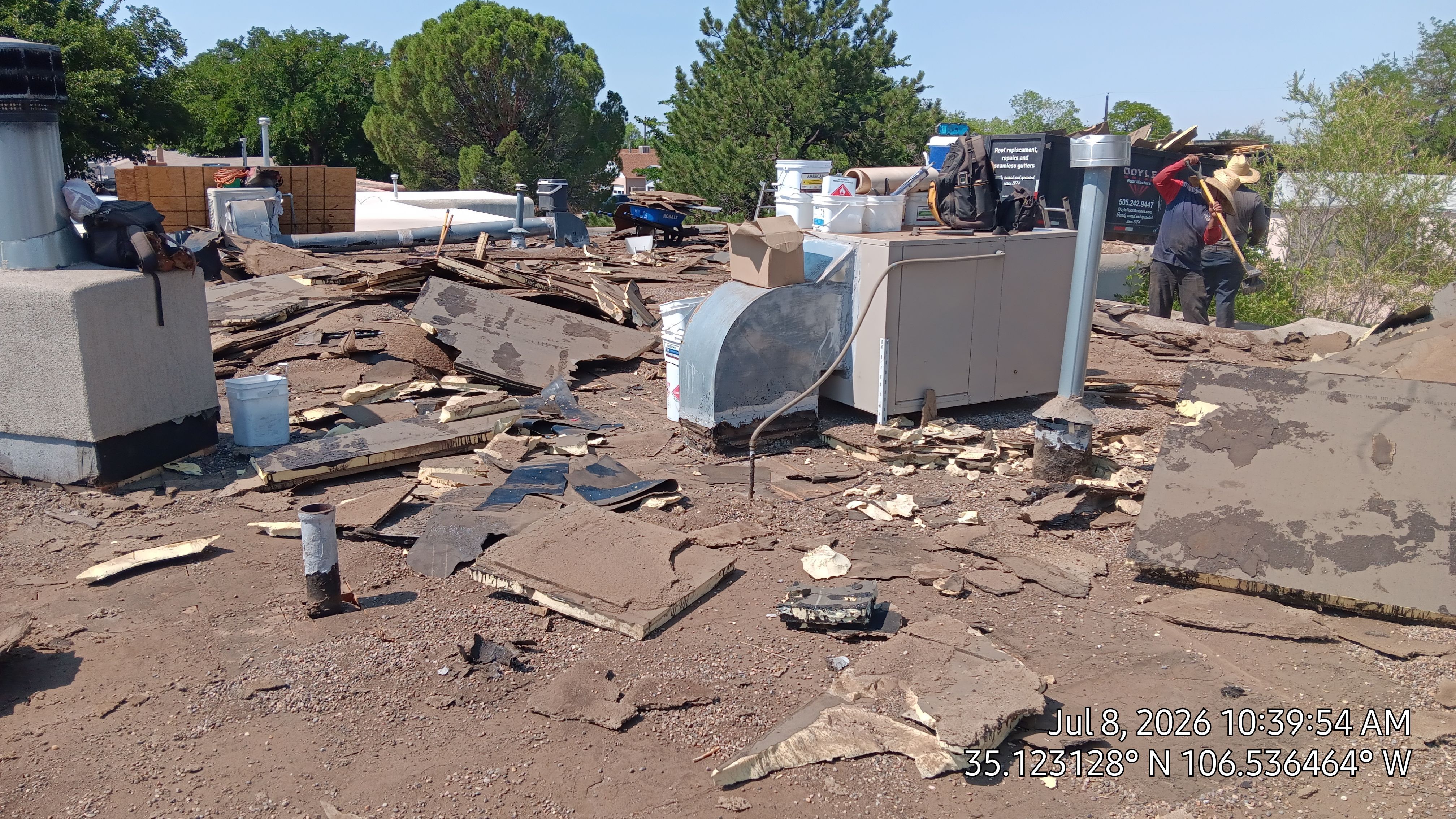 Albuquerque Tar and gravel replaced with Slope and TPO Membrane System by Doyle Roof Masters Inc