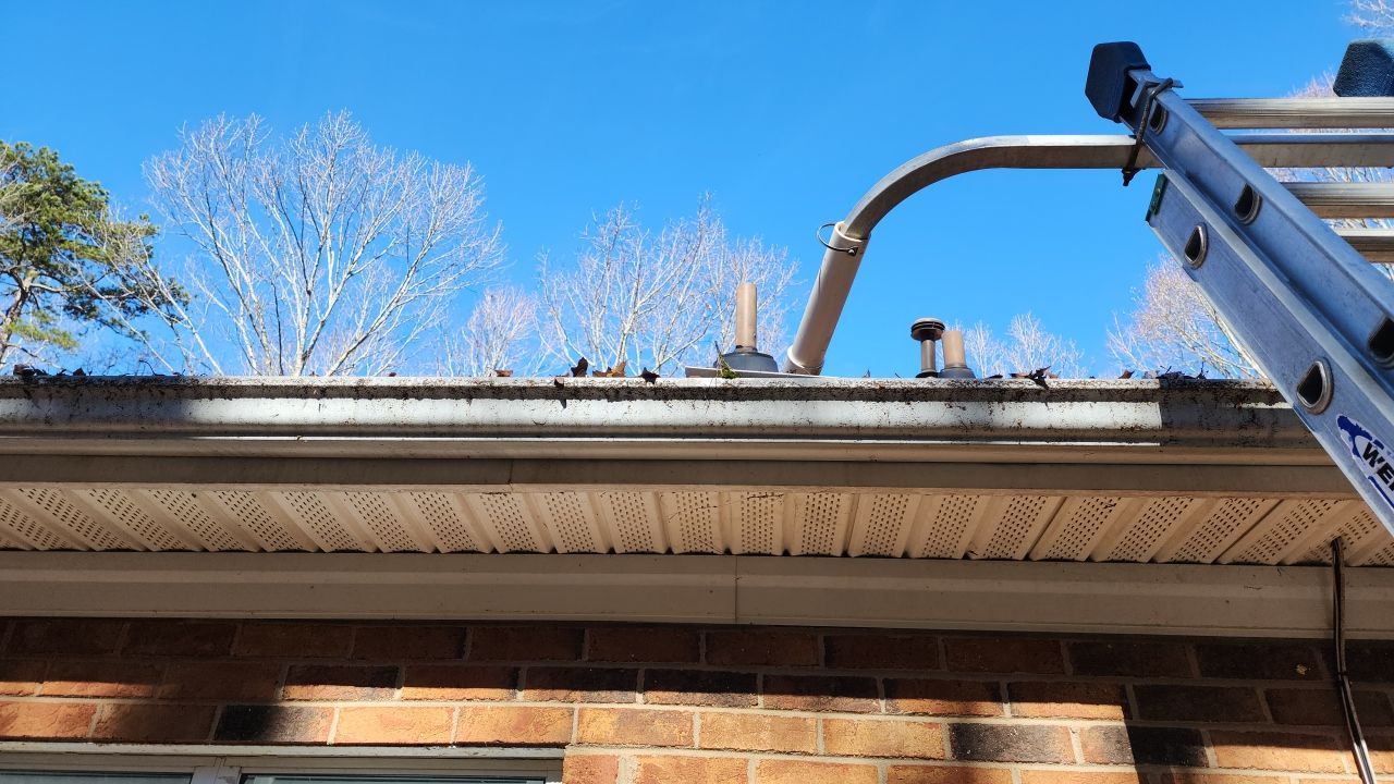 Gutter and Roof cleaning using cleaner by G&H Home Tech Pros LLC
