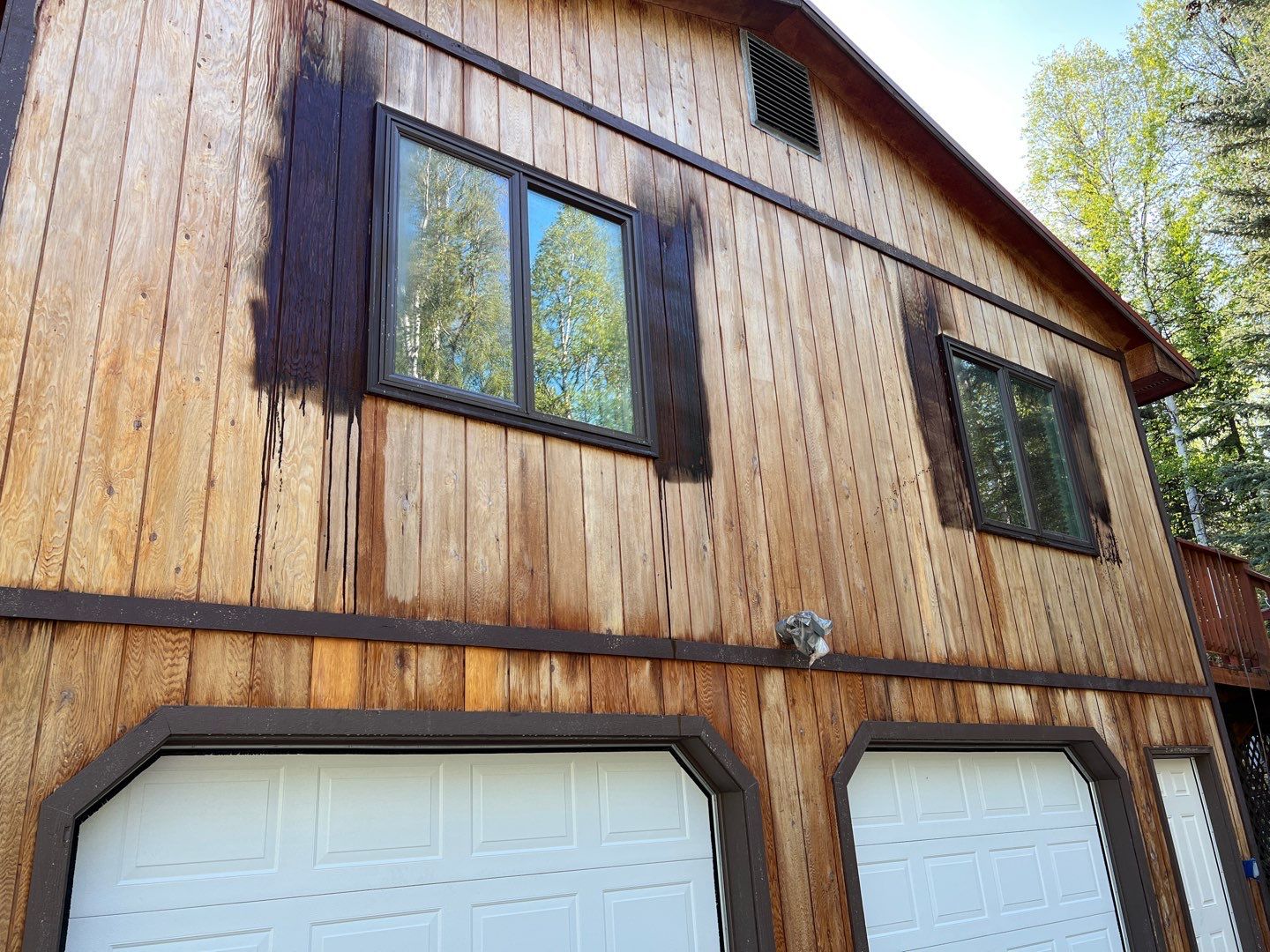 Exterior Wood Staining & Painting by Midnight Sun Painting