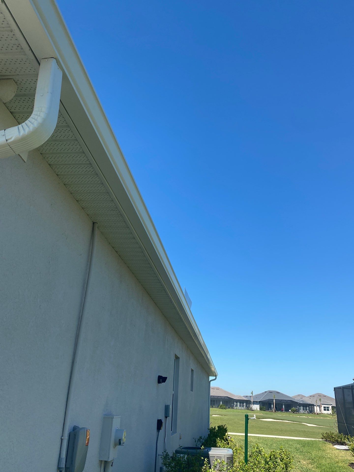 3x4 Elbow Gutter Installation in Punta Gorda FL by Gutter Professors