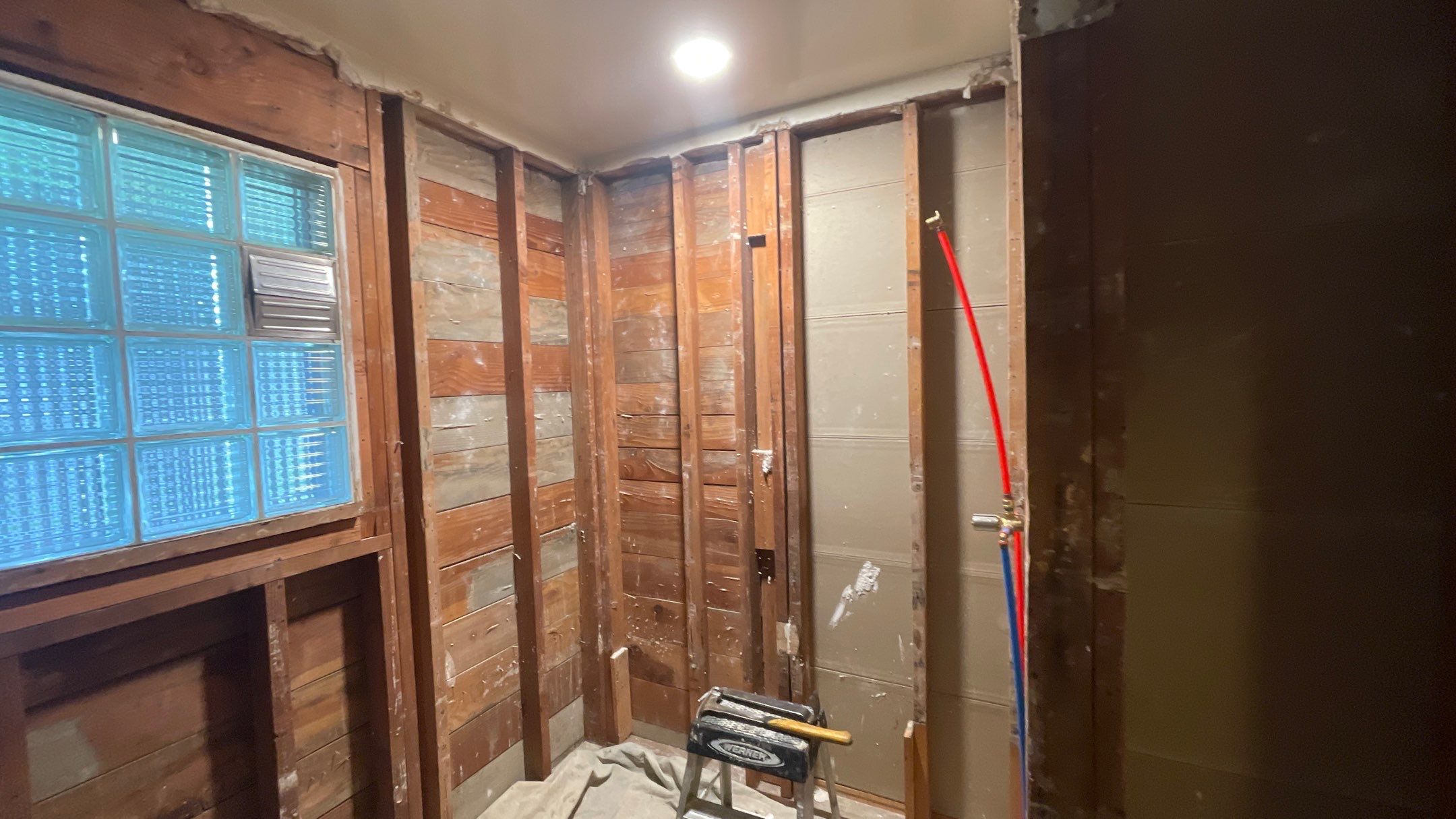 Bathroom Remodel using Shower Kit by Villegas Remodeling, LLC