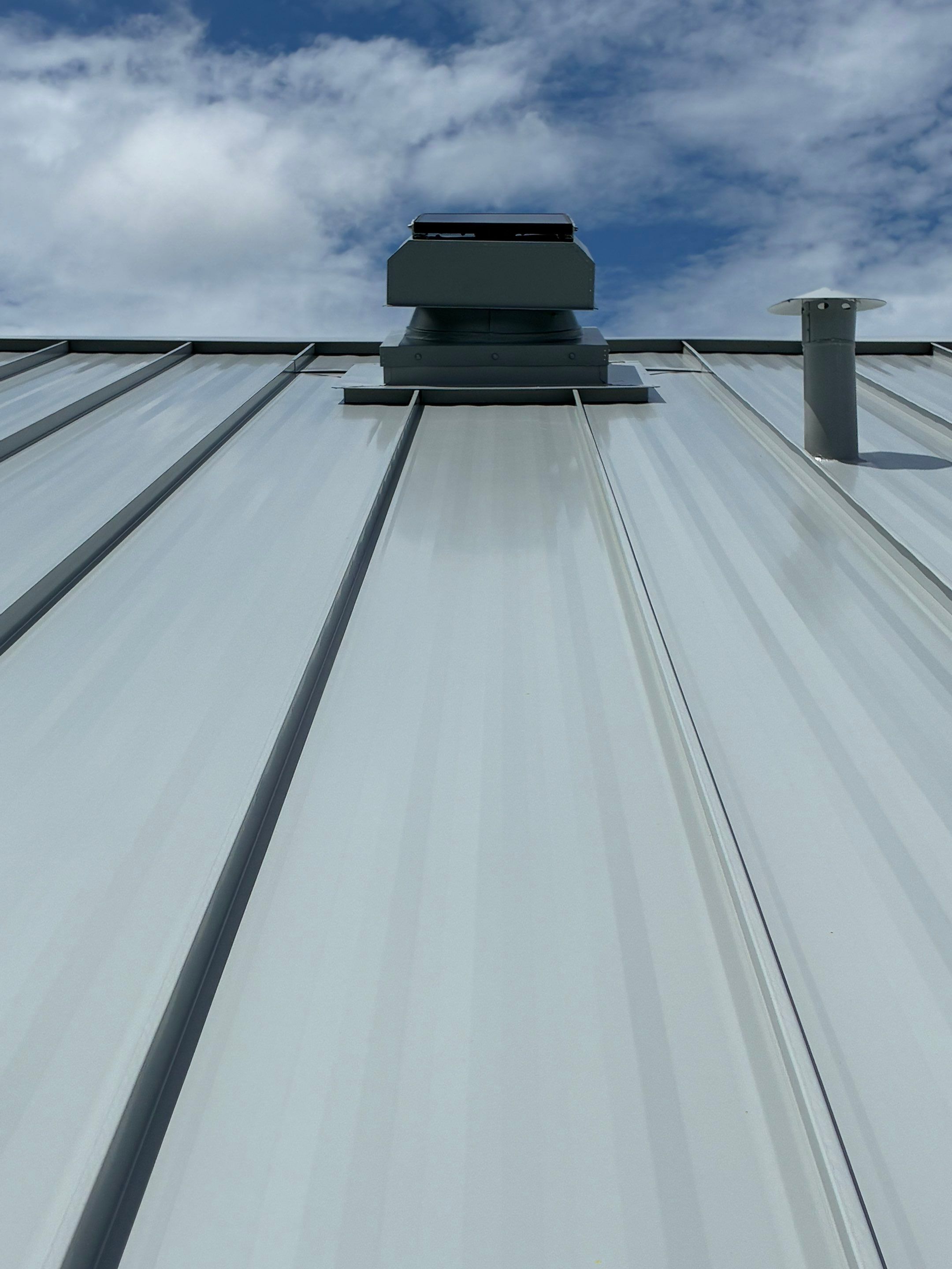24ga 1.5" Mechanical seam Dove Gray  by Total Roofing System The Metal Roof Experts