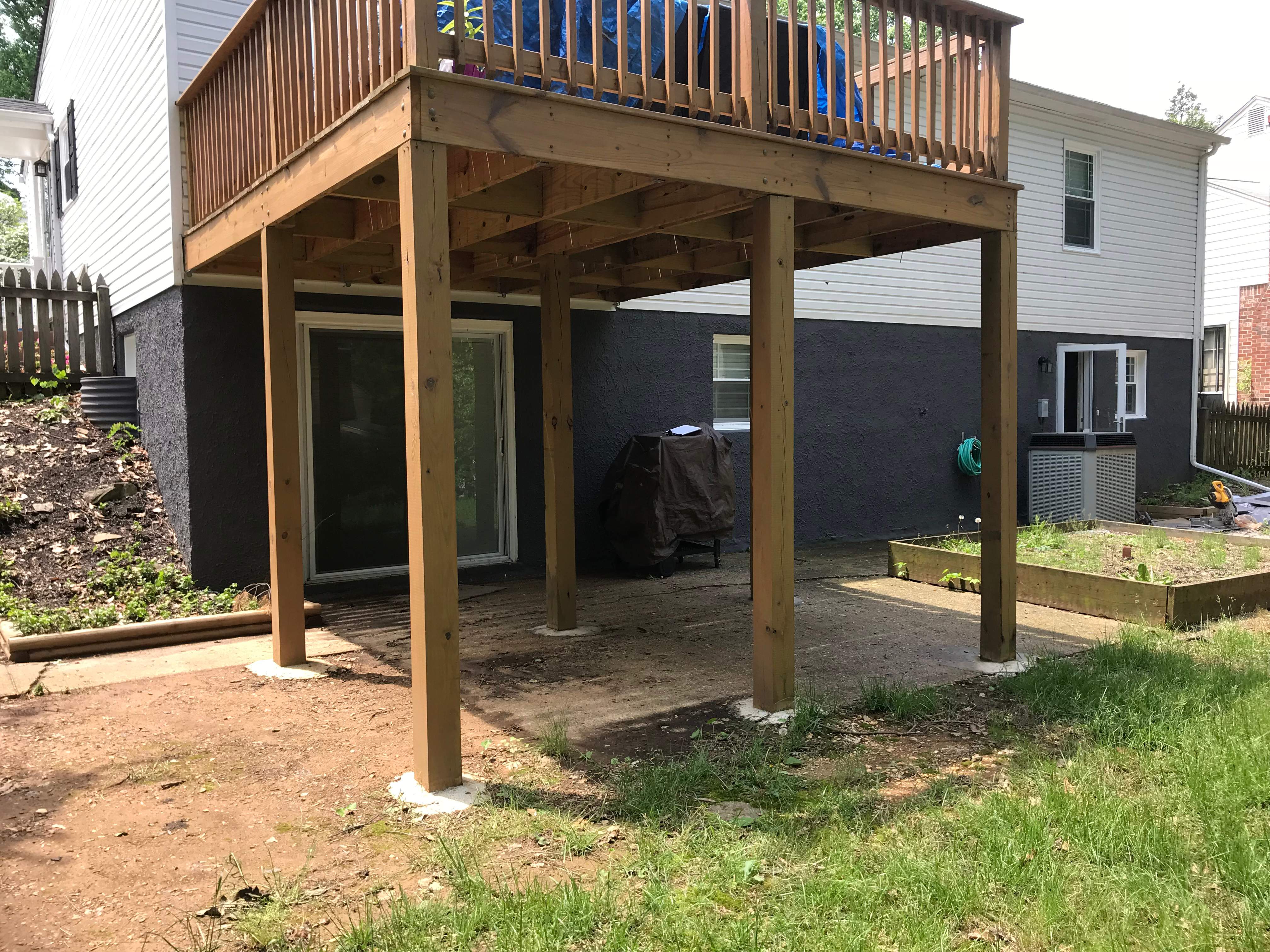 Exterior Repair using Concrete Pad/ walkway by Alpha Design Services