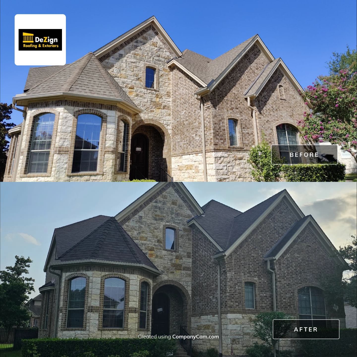 Residential Roofing Installation using Malarkey Vista Shingles Color Heather by DeZign Roofing & Exteriors