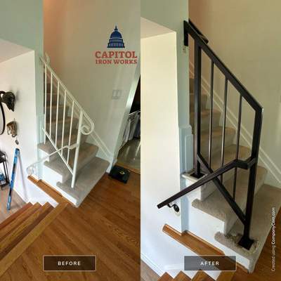 Classic Steel Handrails and Picket Railing – Poolesville, MD