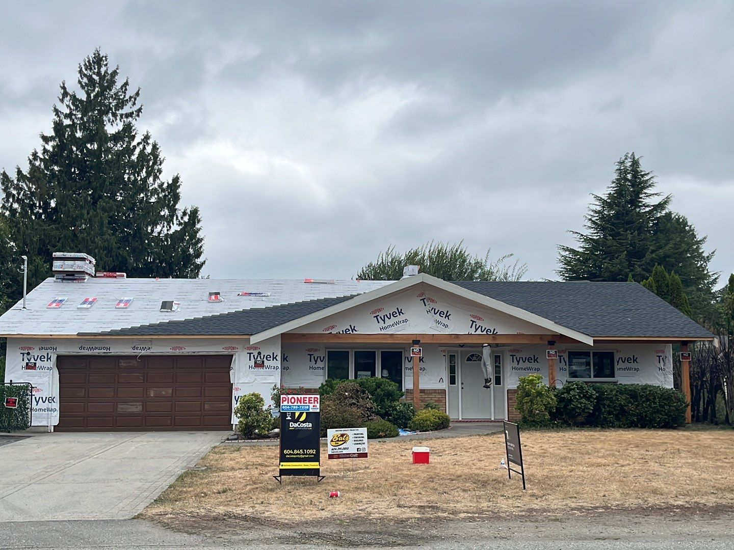 Residential Remodel using GAF Charcoal HDZ by Top Notch Roofing Inc