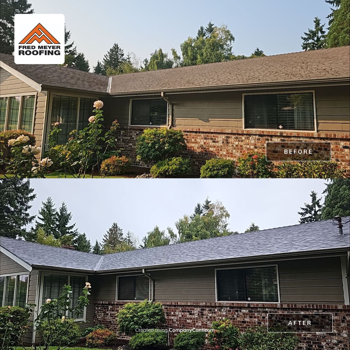 Roofing Project in Burien by Fred Meyer Roofing