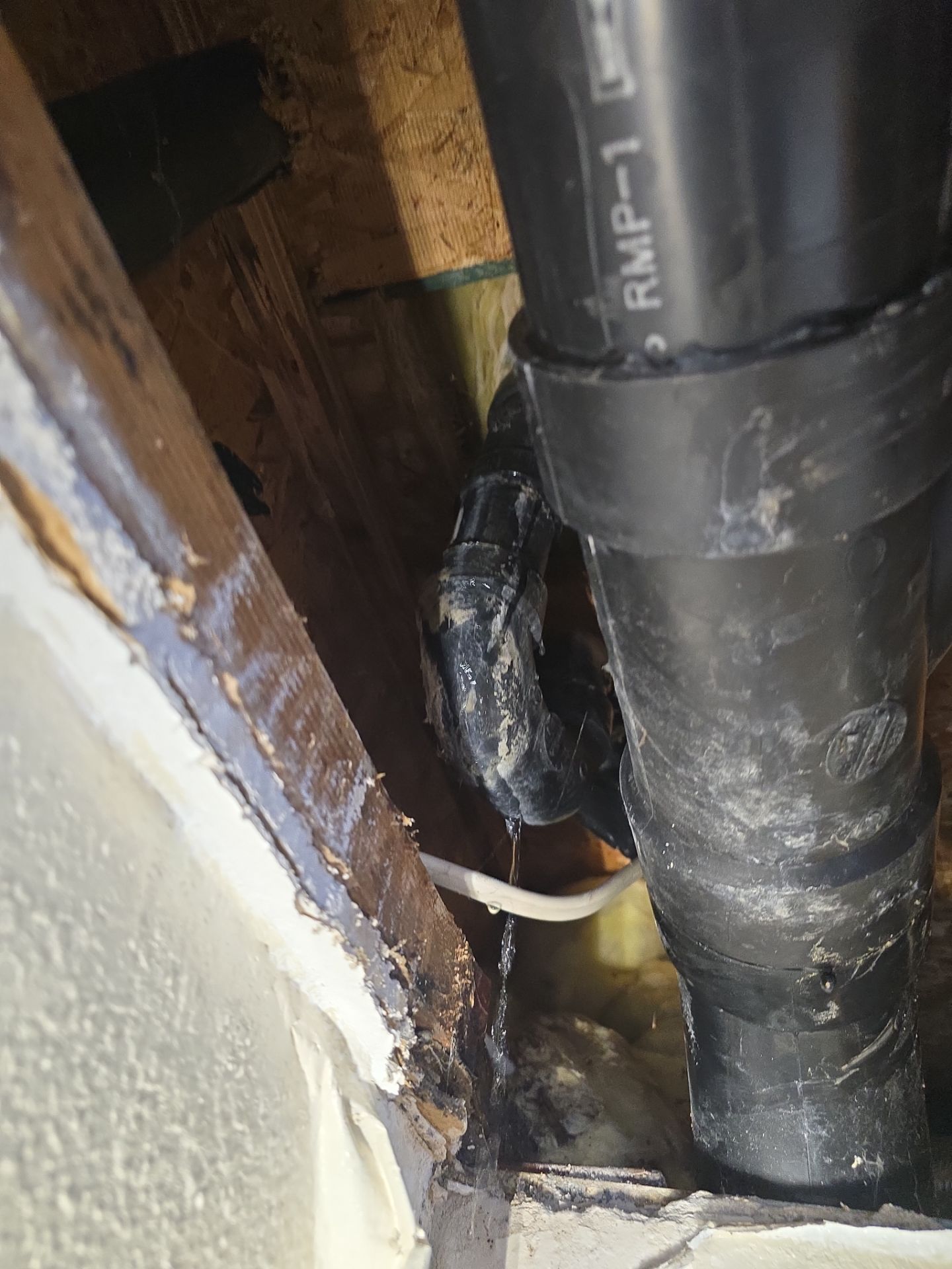 Installation of New Black Pipes and Shower Valve Repair by Us Plumbing