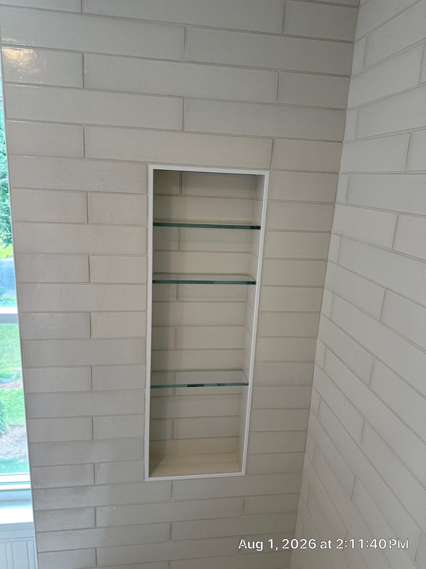 Manchester Bathroom Remodel with Subway Tile Surround and Granite Vanity by Renovatic LLC