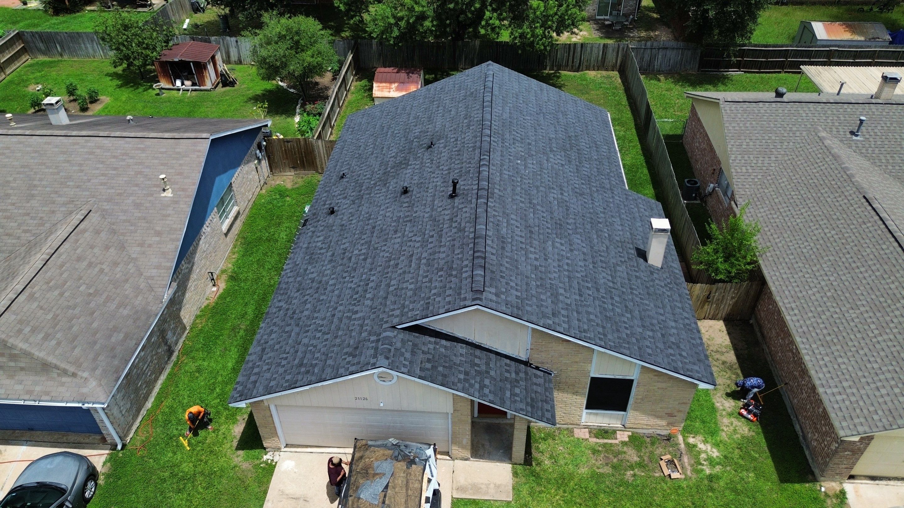 Roof remplacement with decking by CAP Roofing and Construction LLC