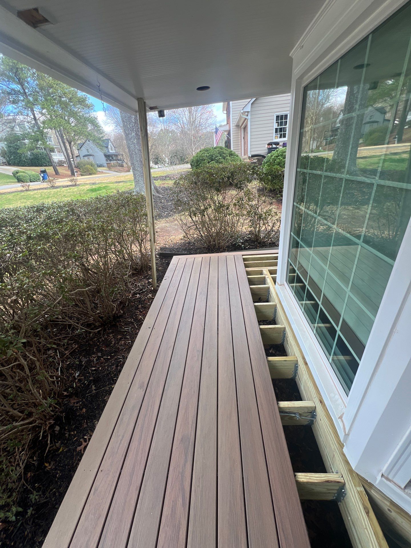 Front porch renovation by Swift Home Renovations